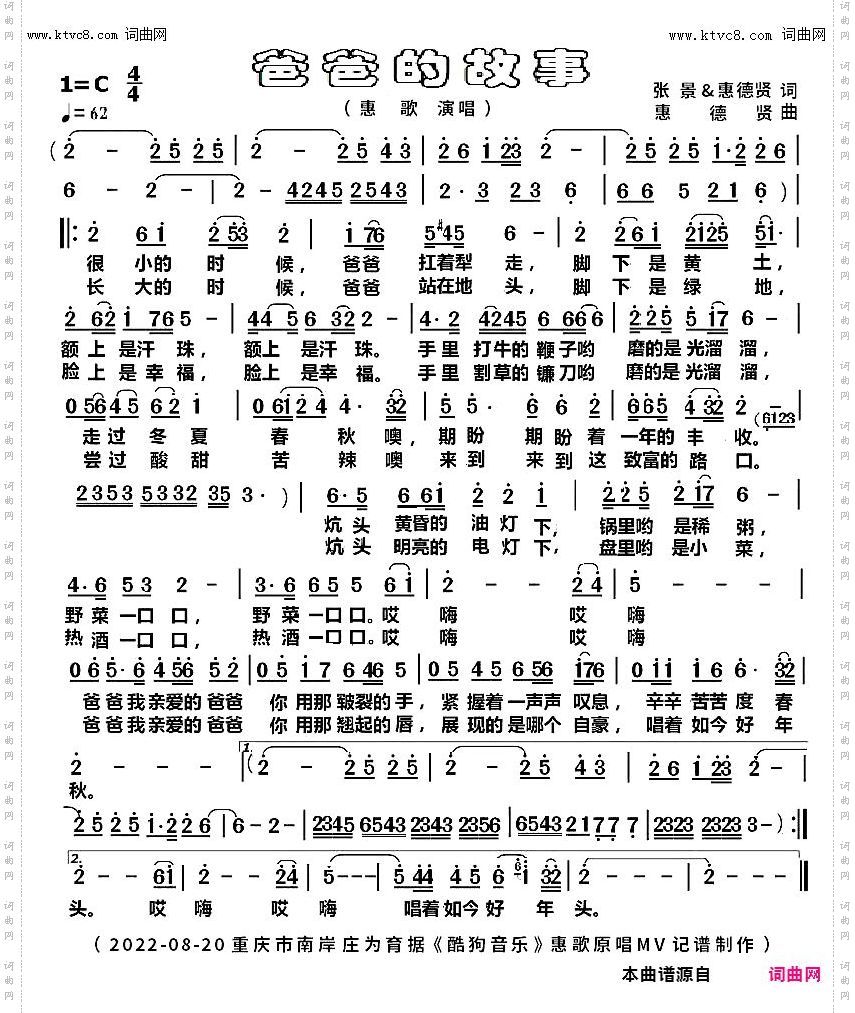 爸爸的故事_MV完整版