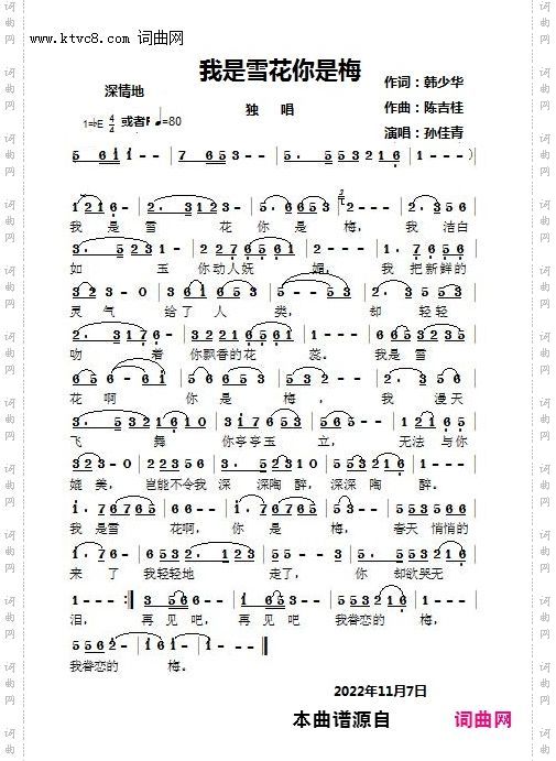 我是雪花你是梅