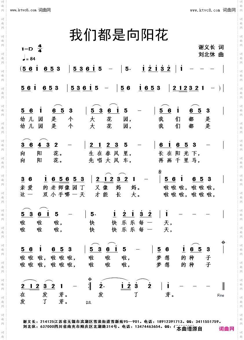 我们都是向阳花