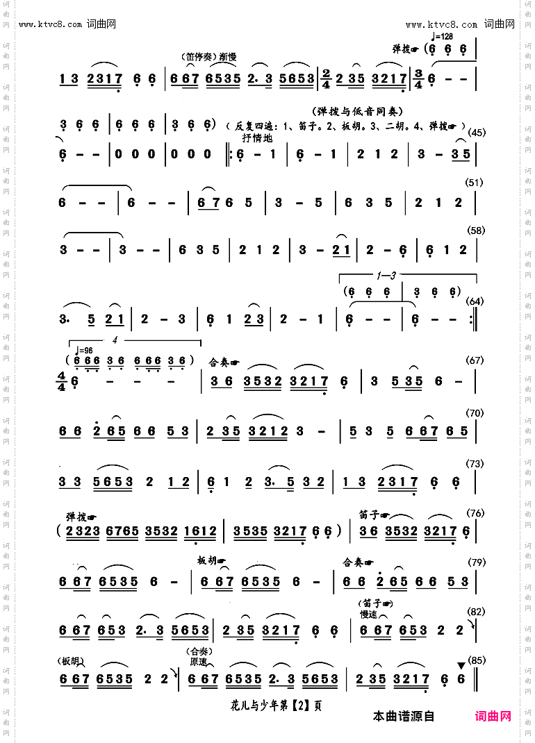 花儿与少年_民乐小合奏