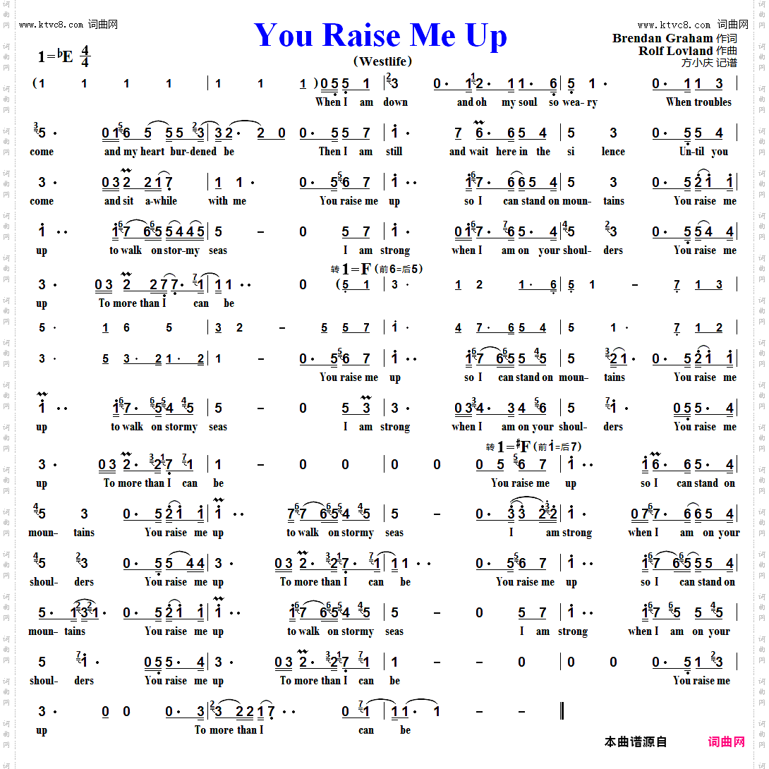 You Raise Me Up_Westlife