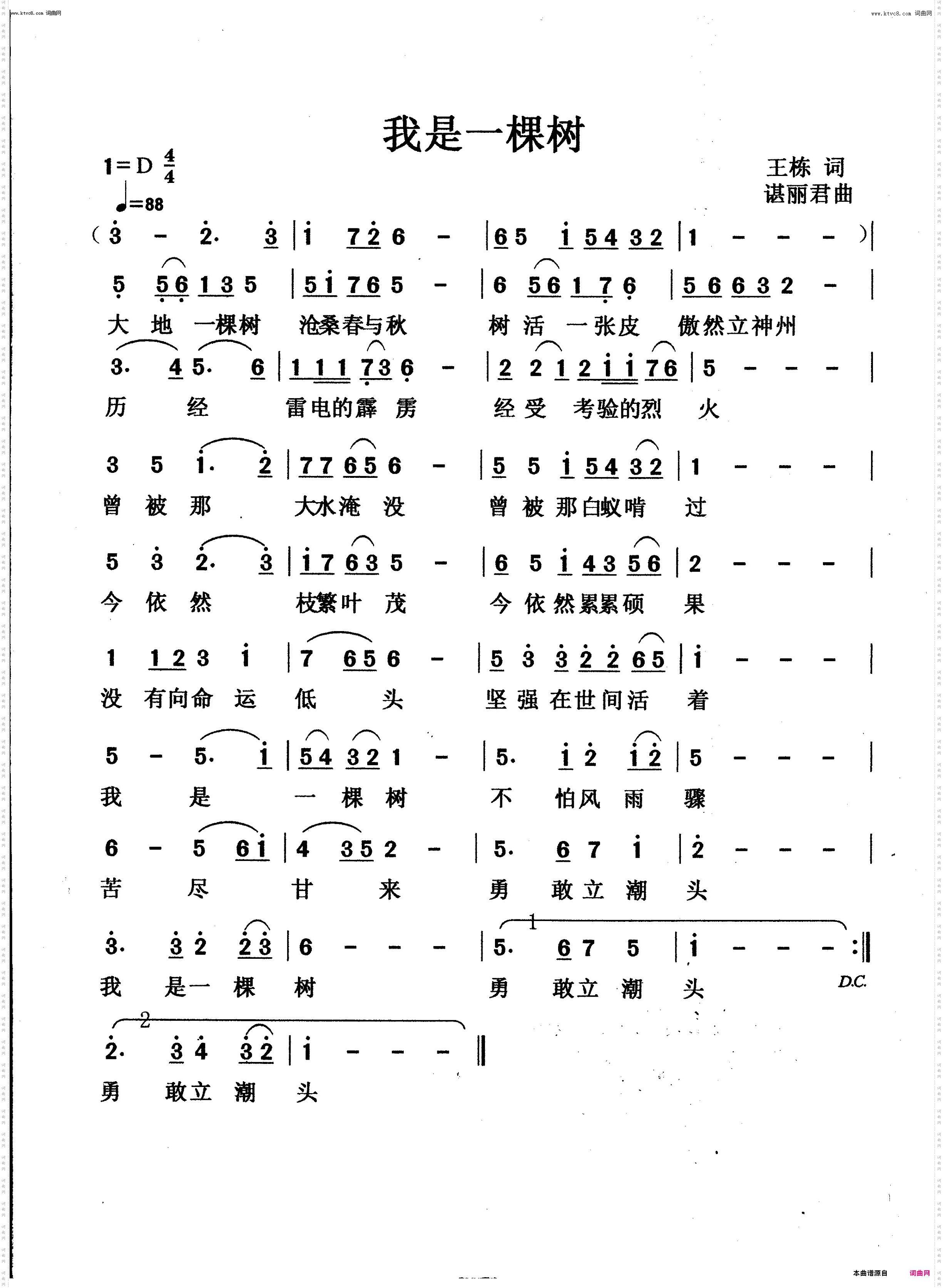 我是一棵树