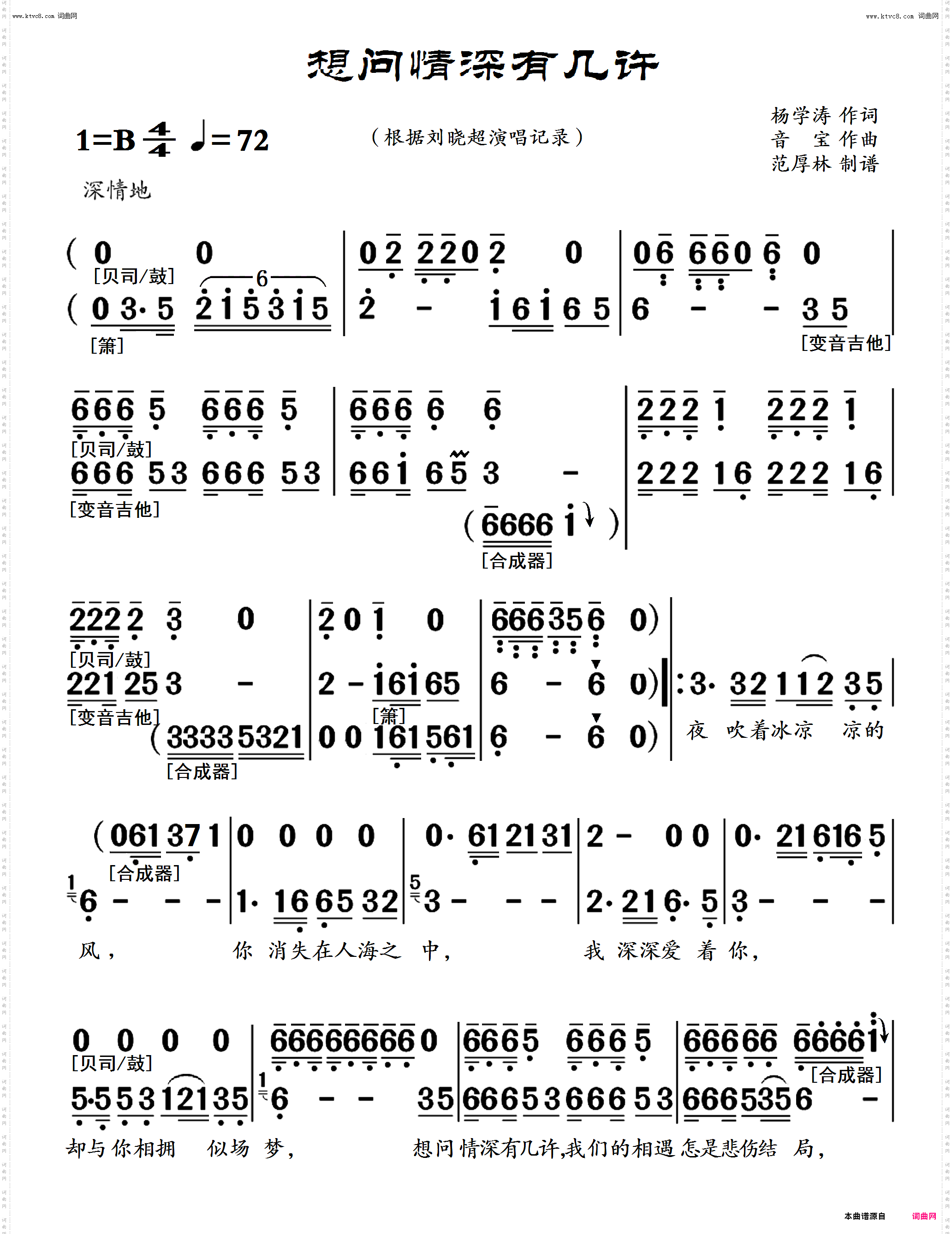 想问情深有几许