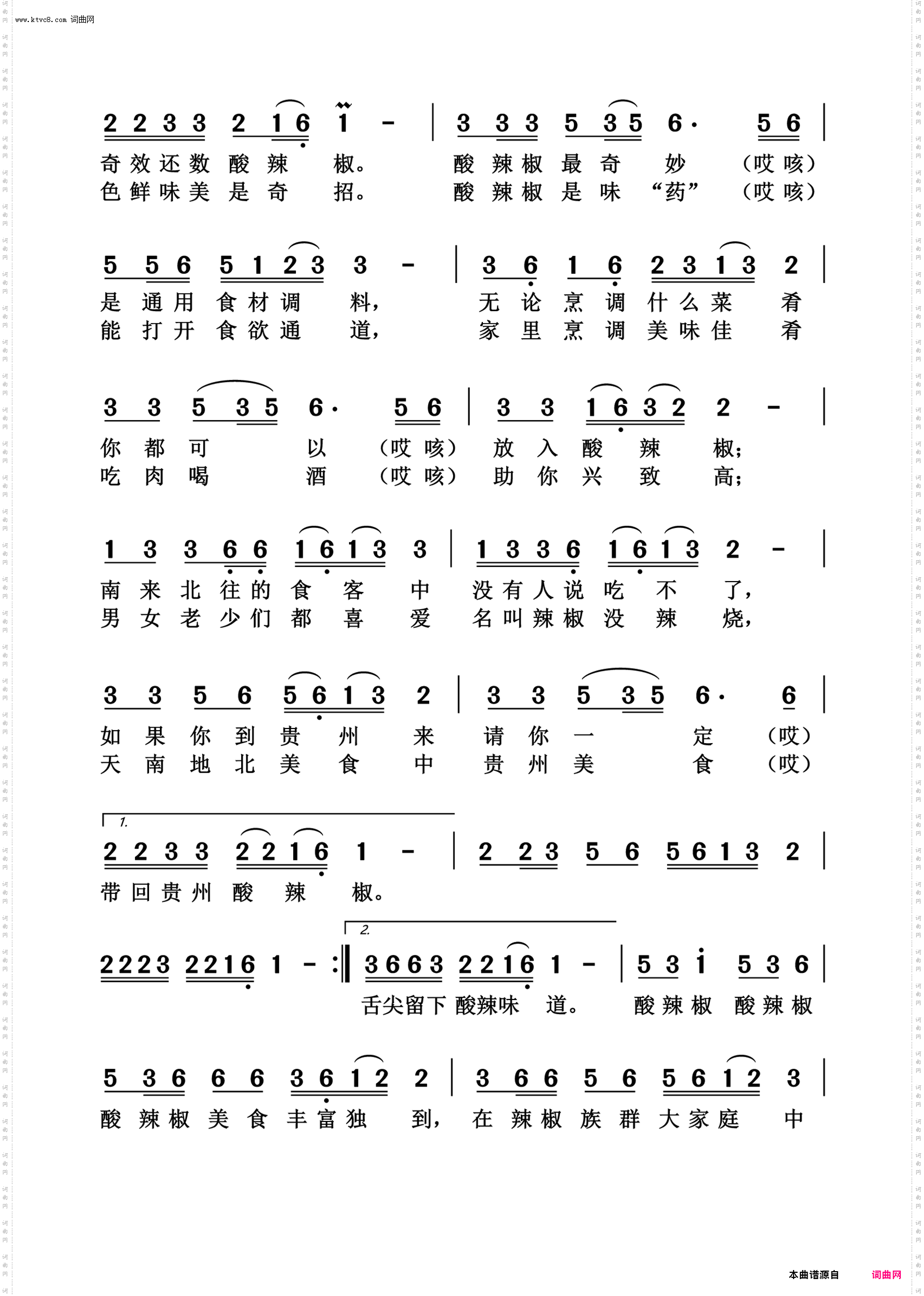 贵州酸辣椒_——酸辣椒之歌