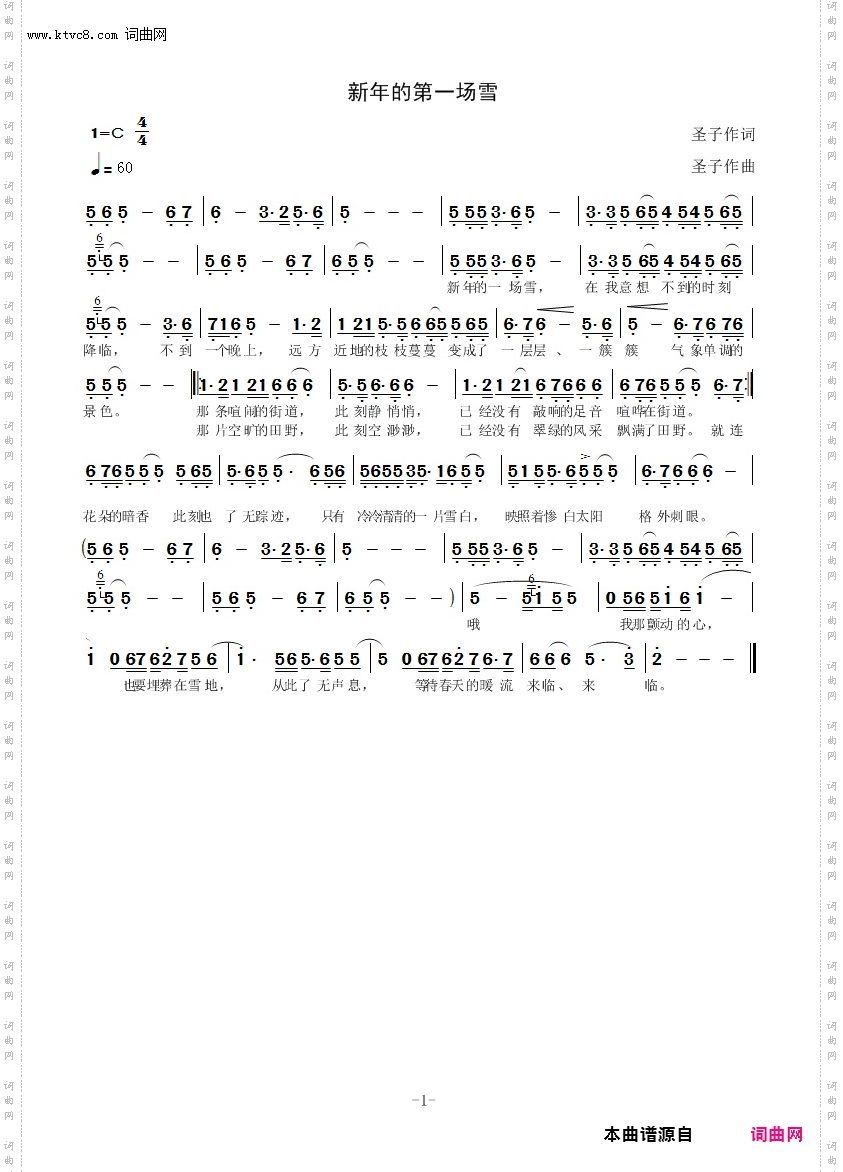 新年的第一场雪