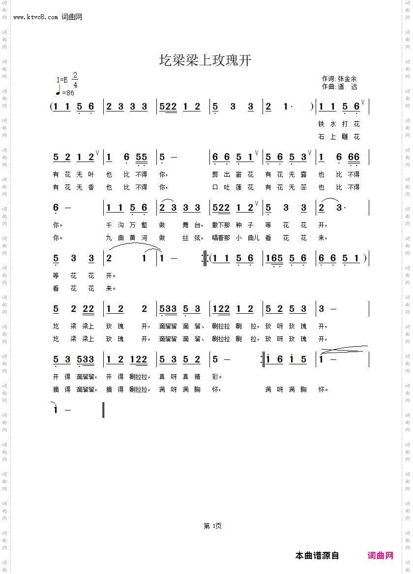 圪梁梁上玫瑰开