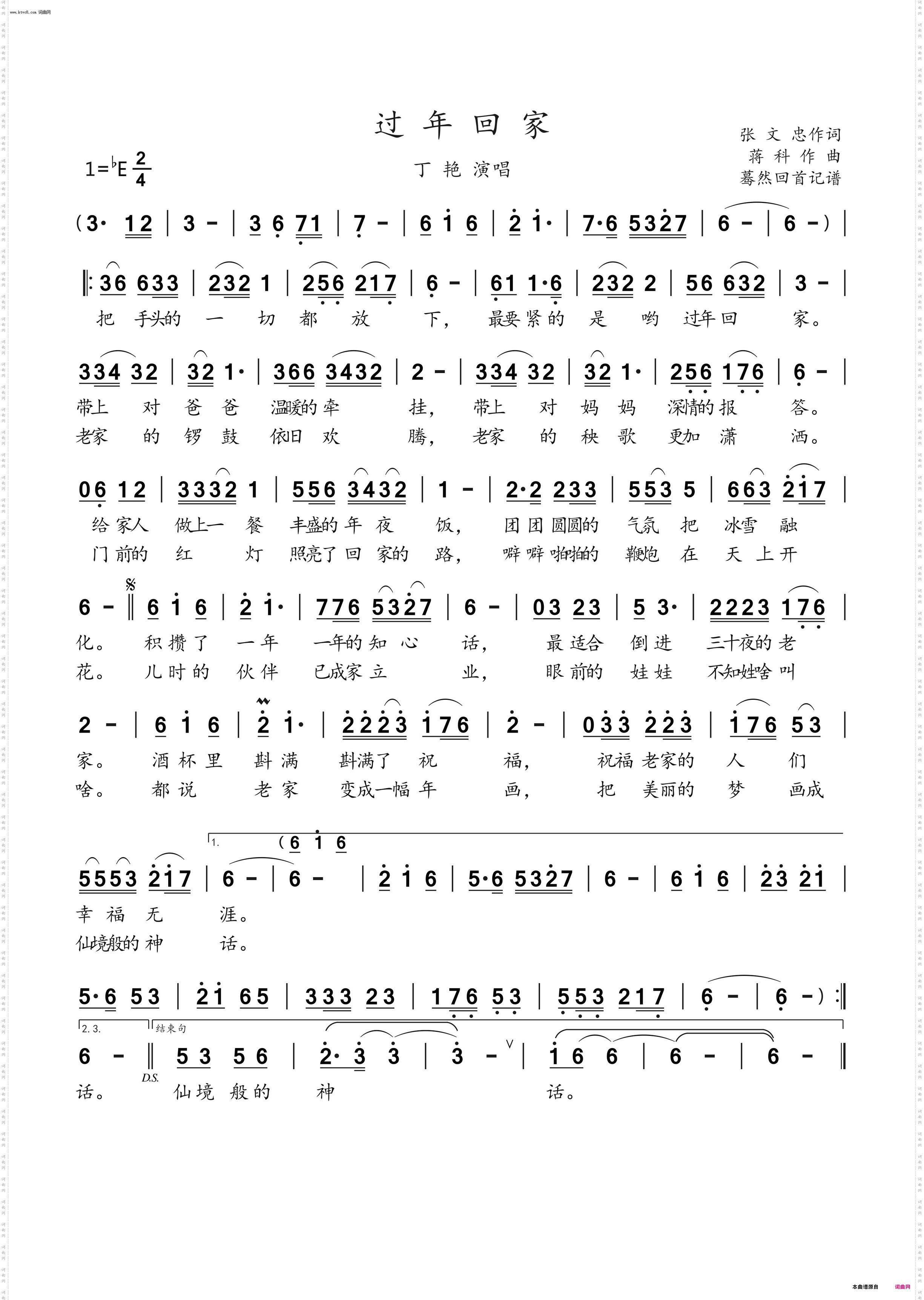 回家过年_丁艳演唱