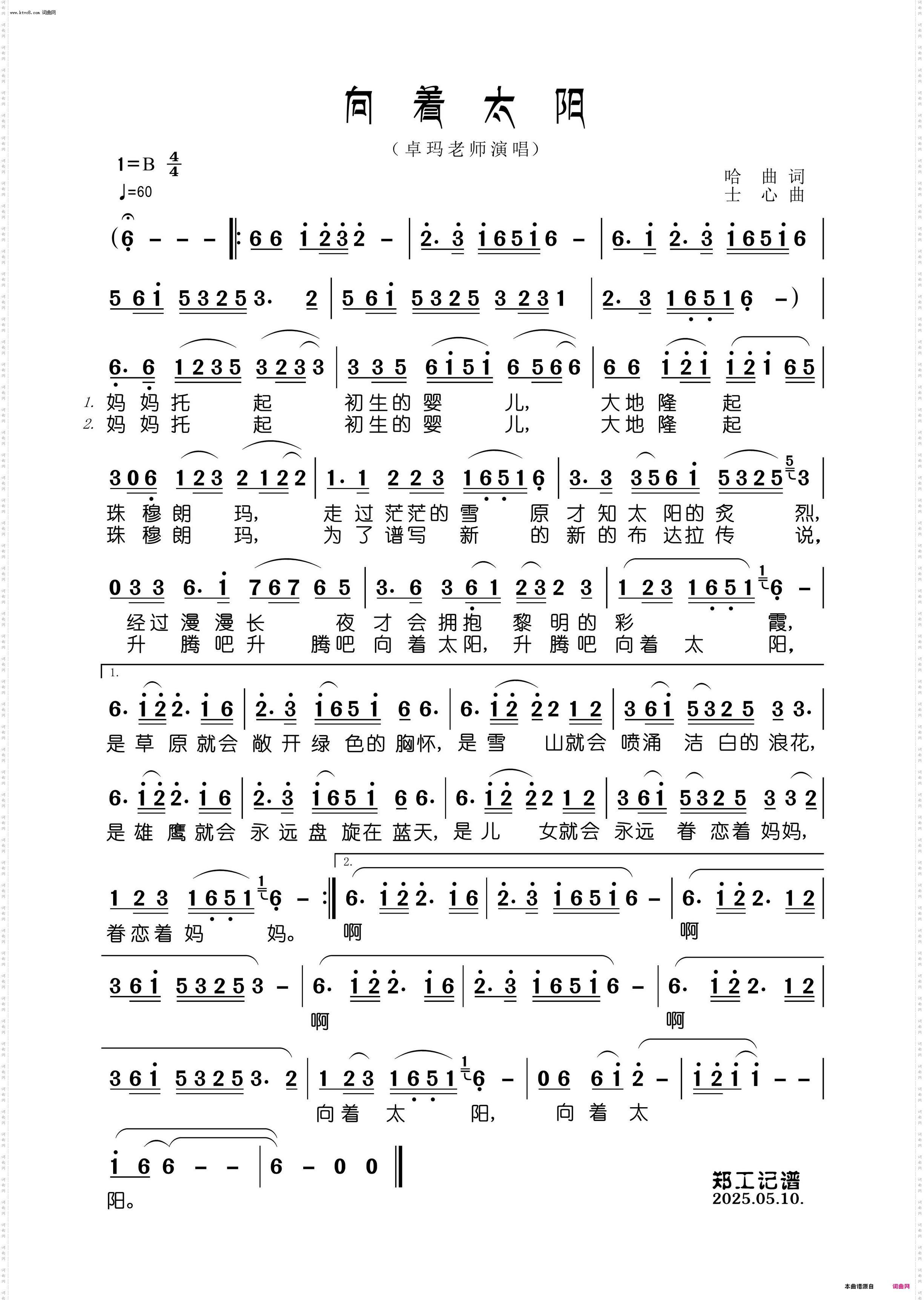 向着太阳