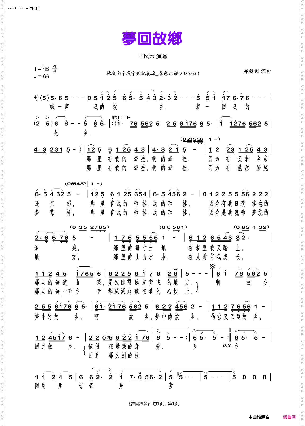 梦回故乡_王凤云