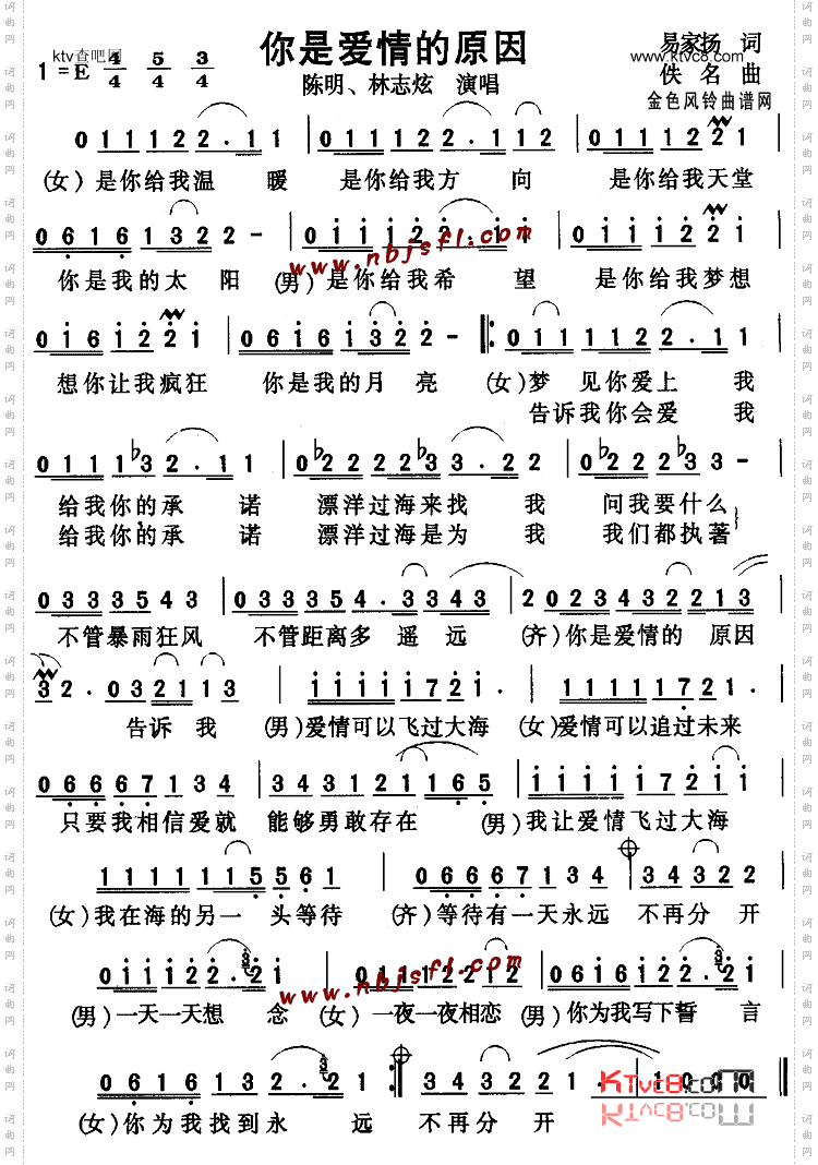 你是爱情的原因