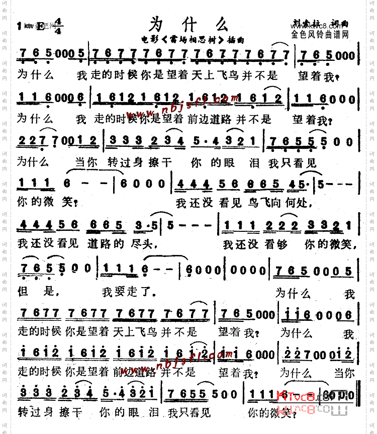为什么《雷场相思树》插曲