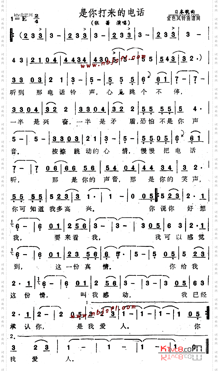 是你打来的电话