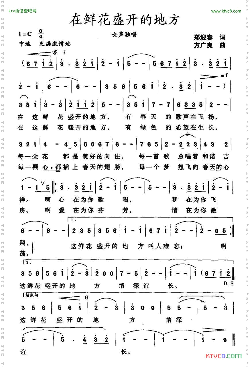 在鲜花盛开的地方