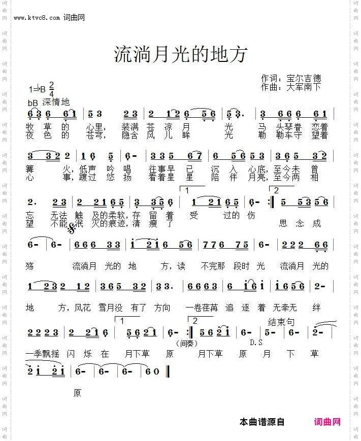 流淌月光的地方