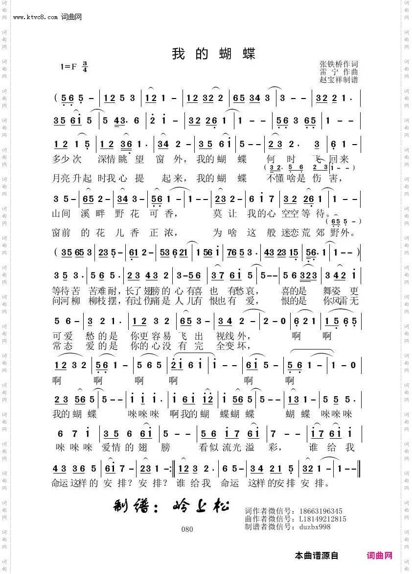 我的蝴蝶_雷宁原创专辑