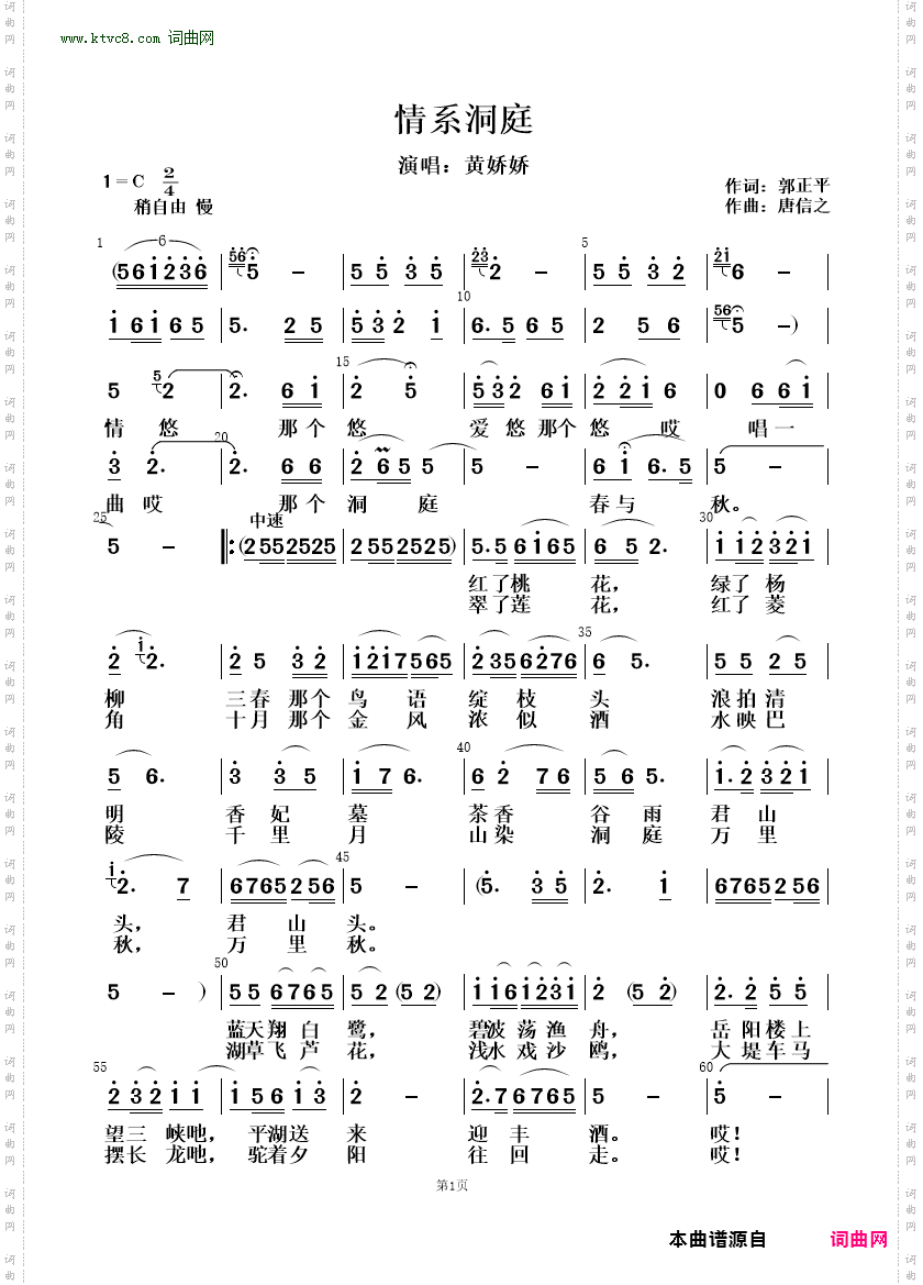 情系洞庭