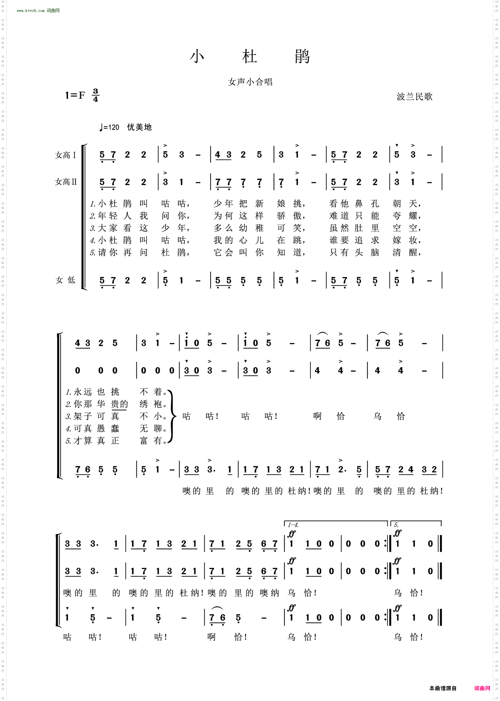 小杜鹃_女声小合唱