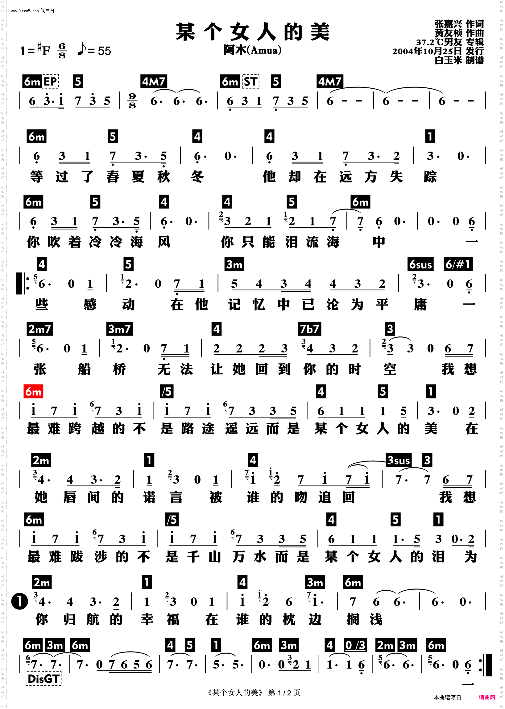 某个女人的美_功能谱