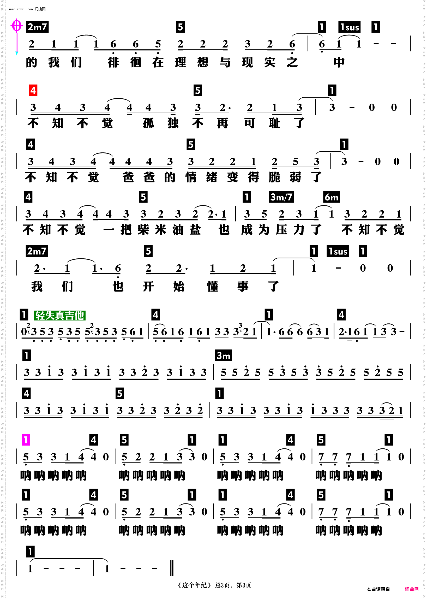 这个年纪_功能谱