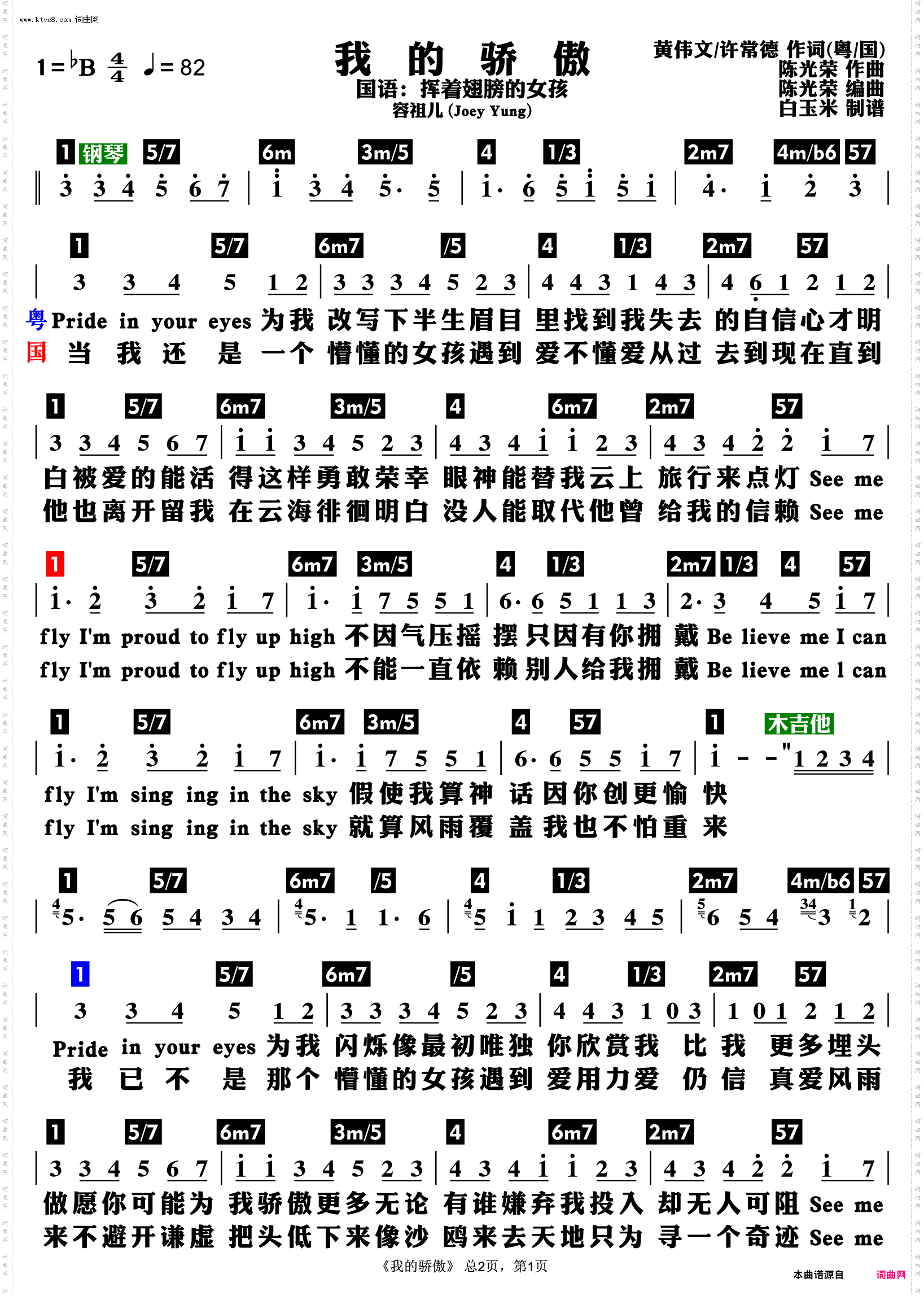 我的骄傲 挥着翅膀的女孩_功能谱