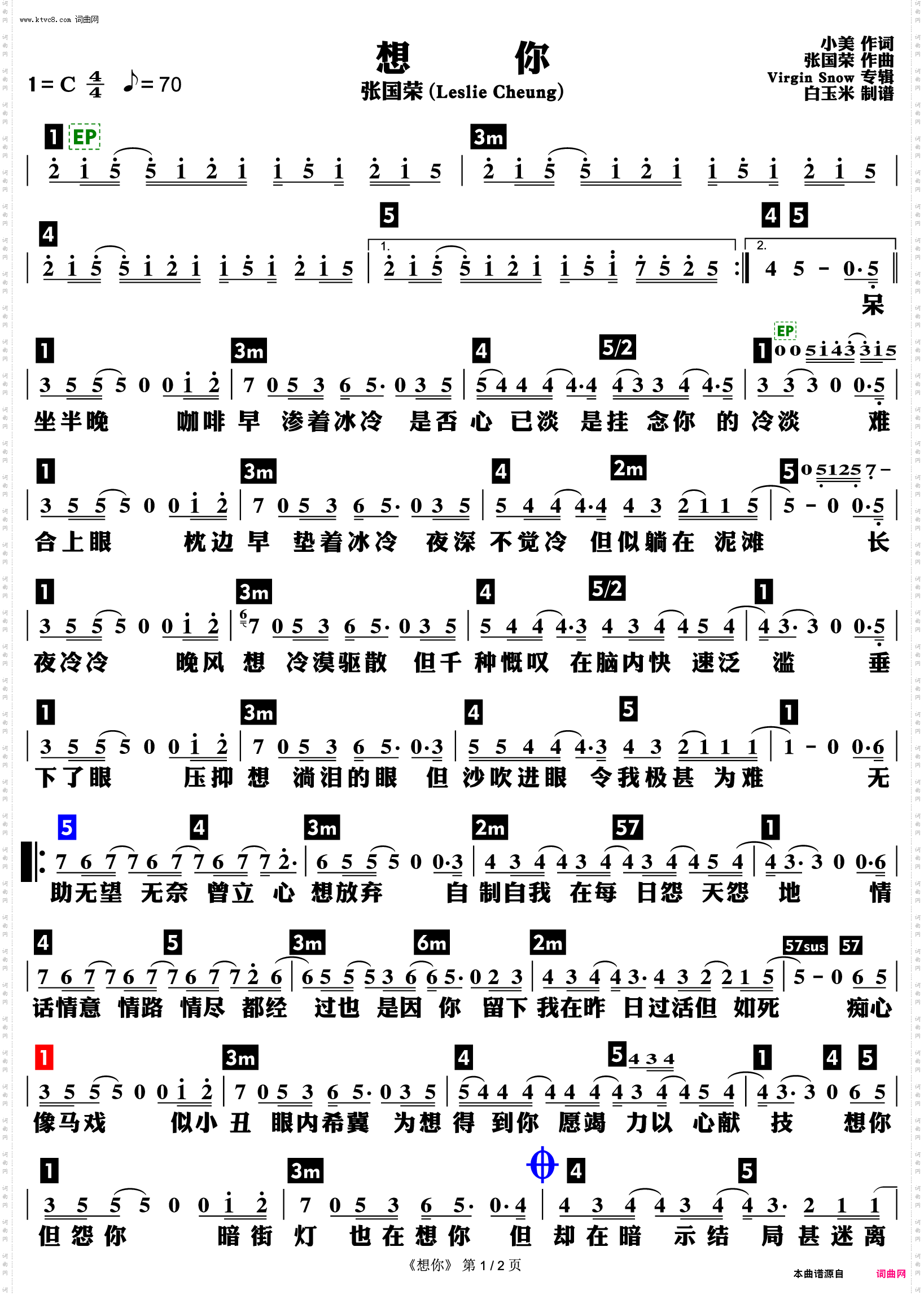 想你_功能谱