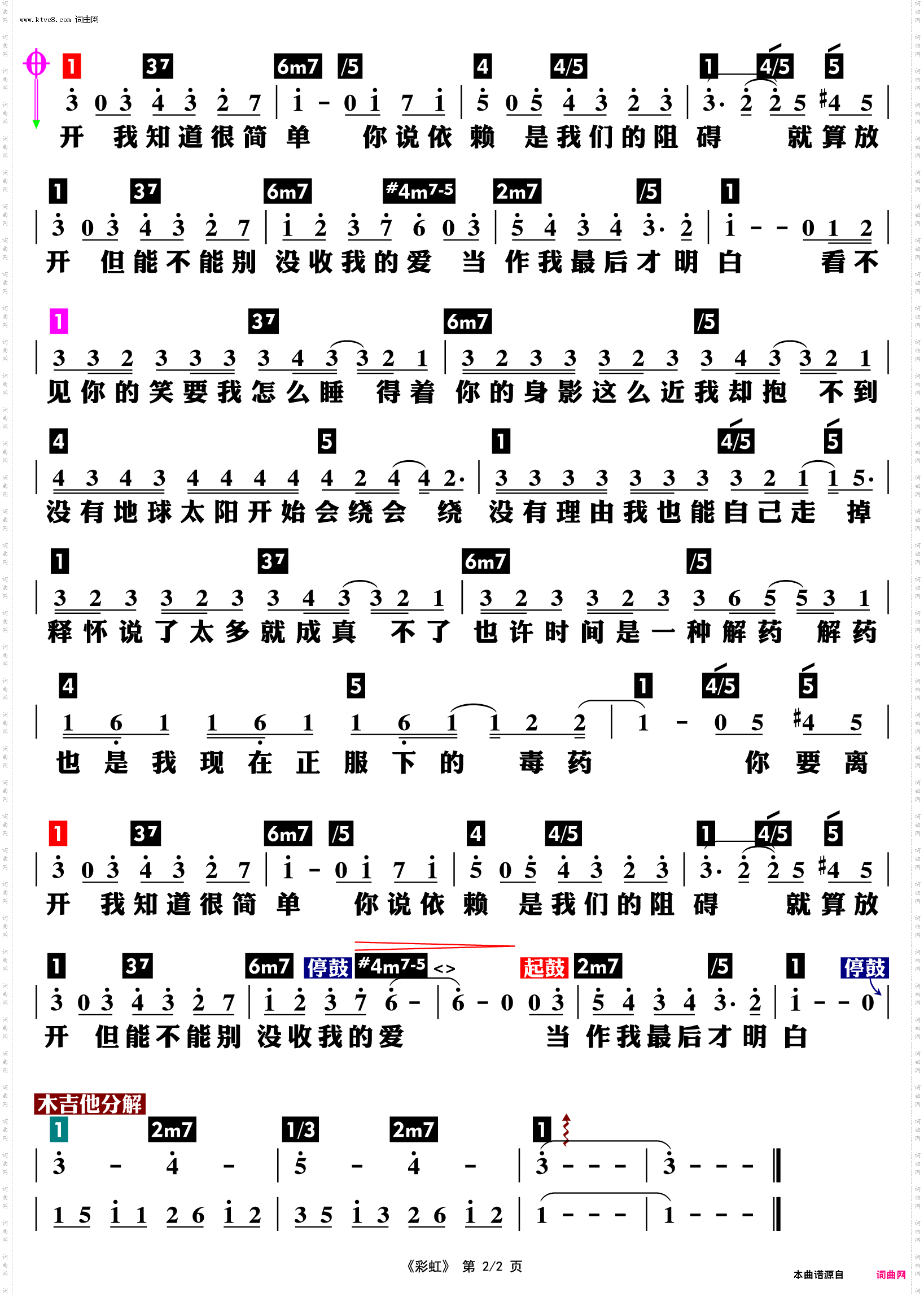 彩虹_功能谱