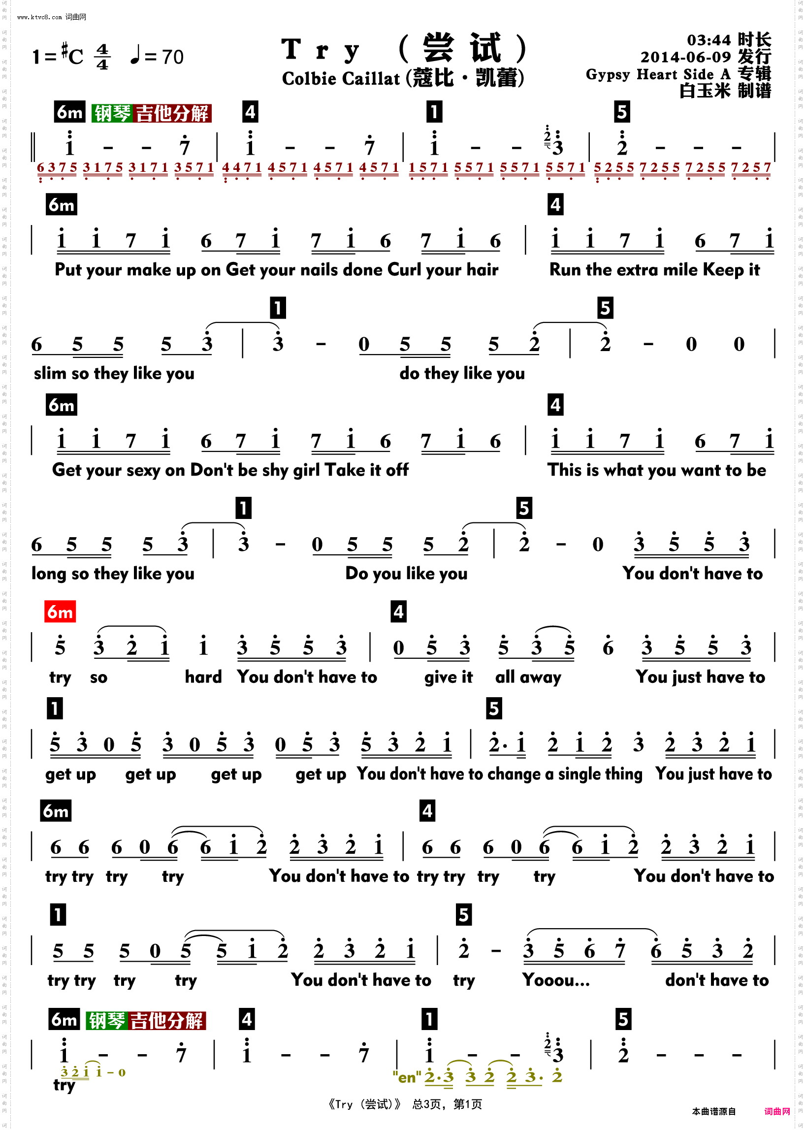 Try 尝试_功能谱