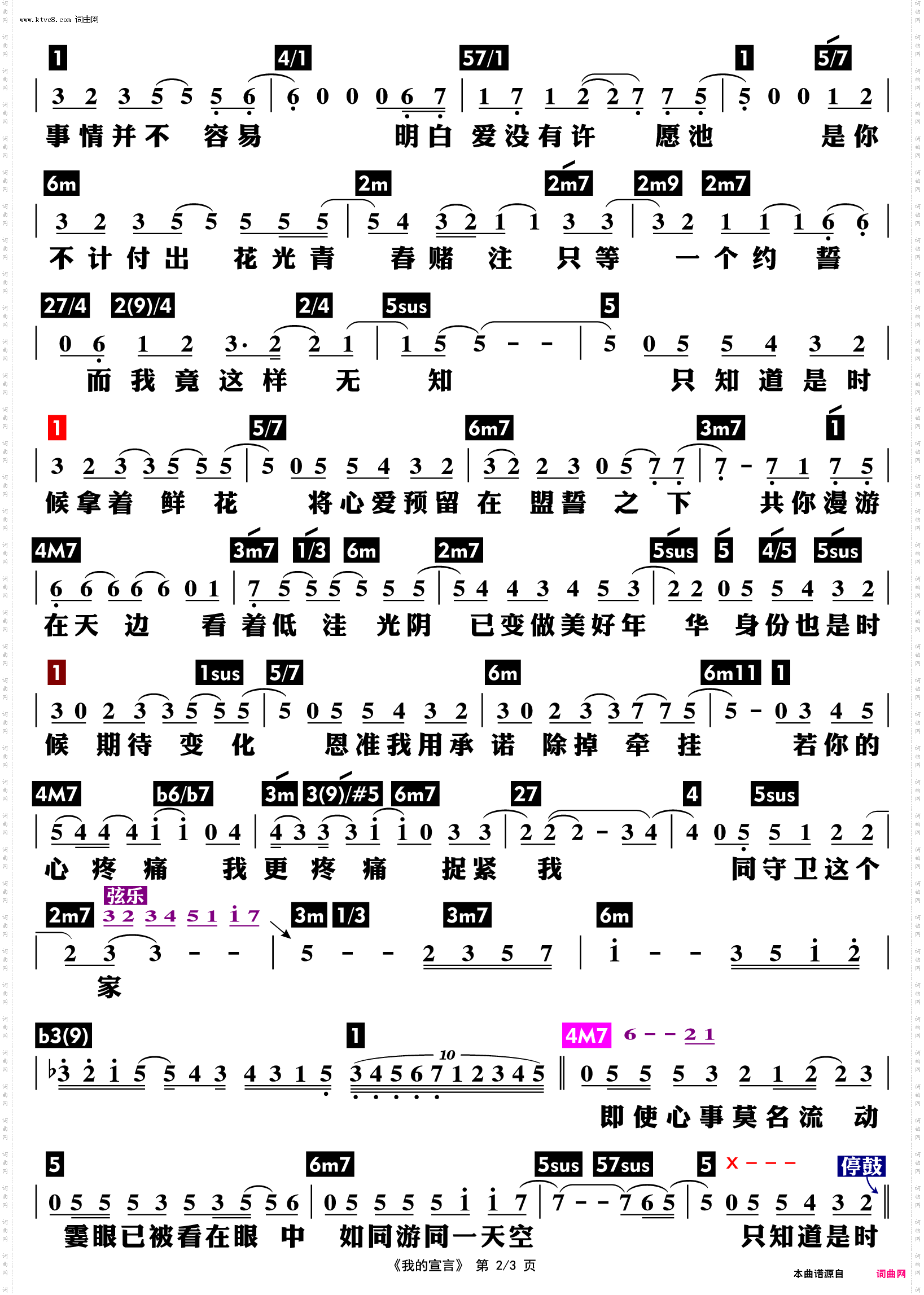 我的宣言_功能谱