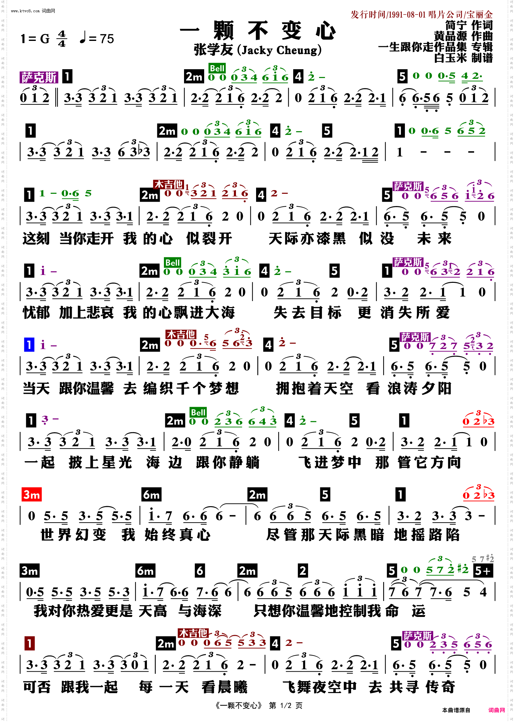 一颗不变心_功能谱