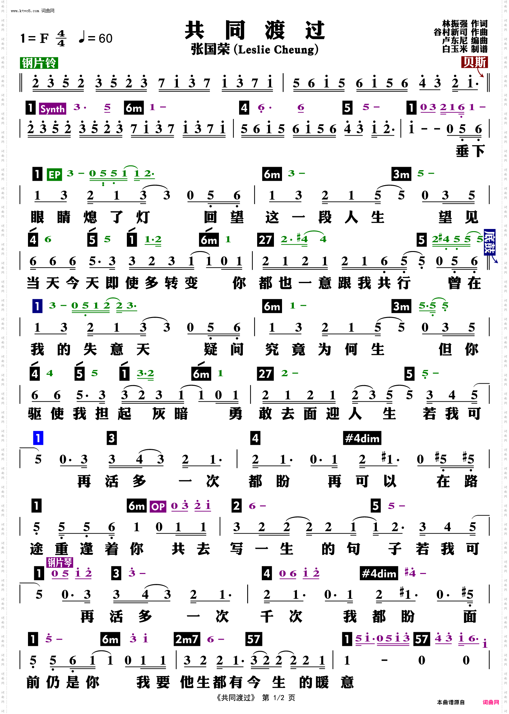 共同渡过_功能谱