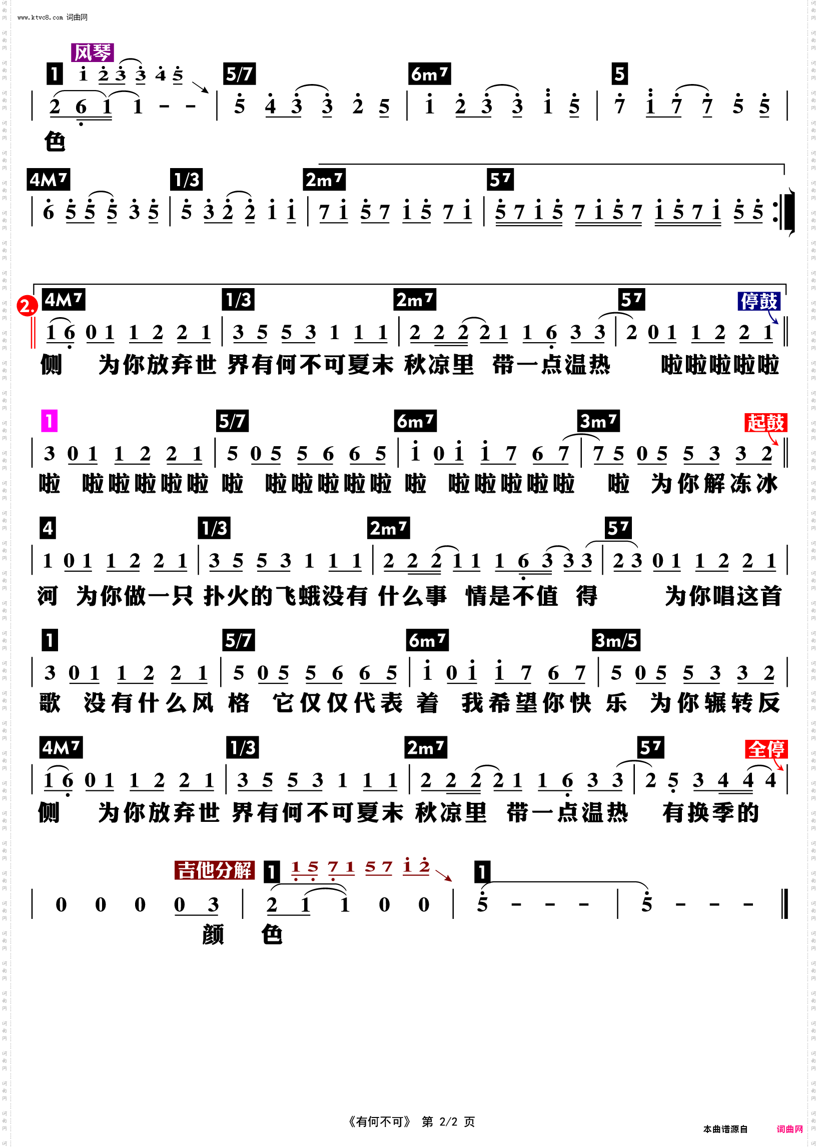 有何不可_功能谱