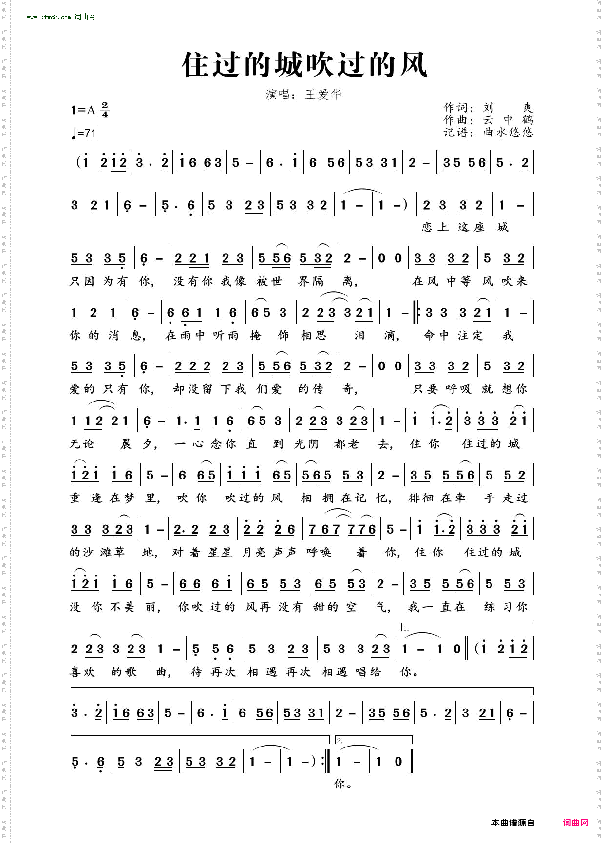 住过的城吹过的风