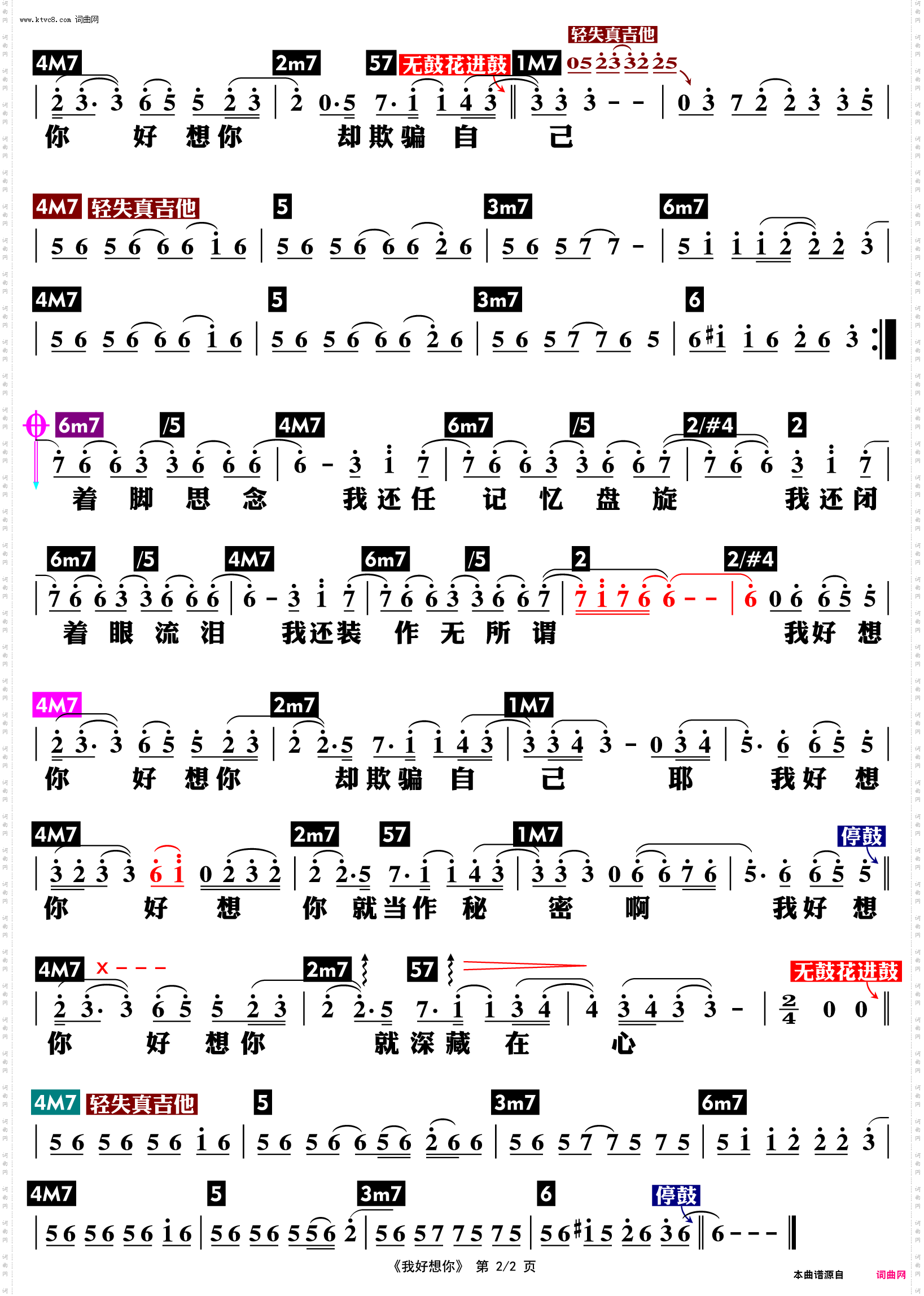 我好想你_功能谱