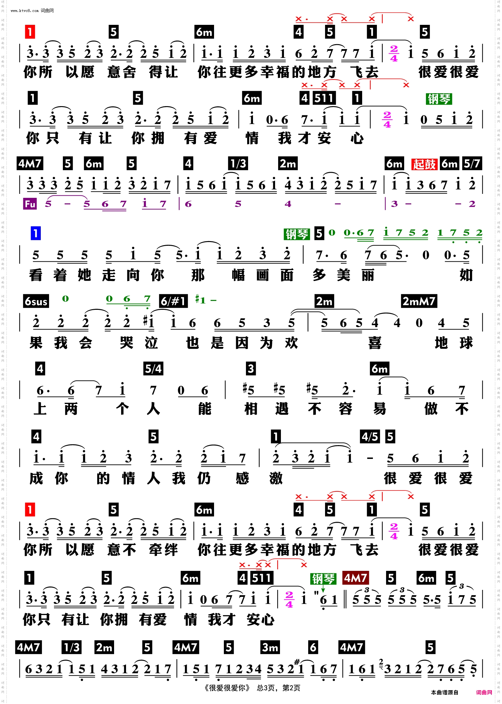 很爱很爱你_功能谱