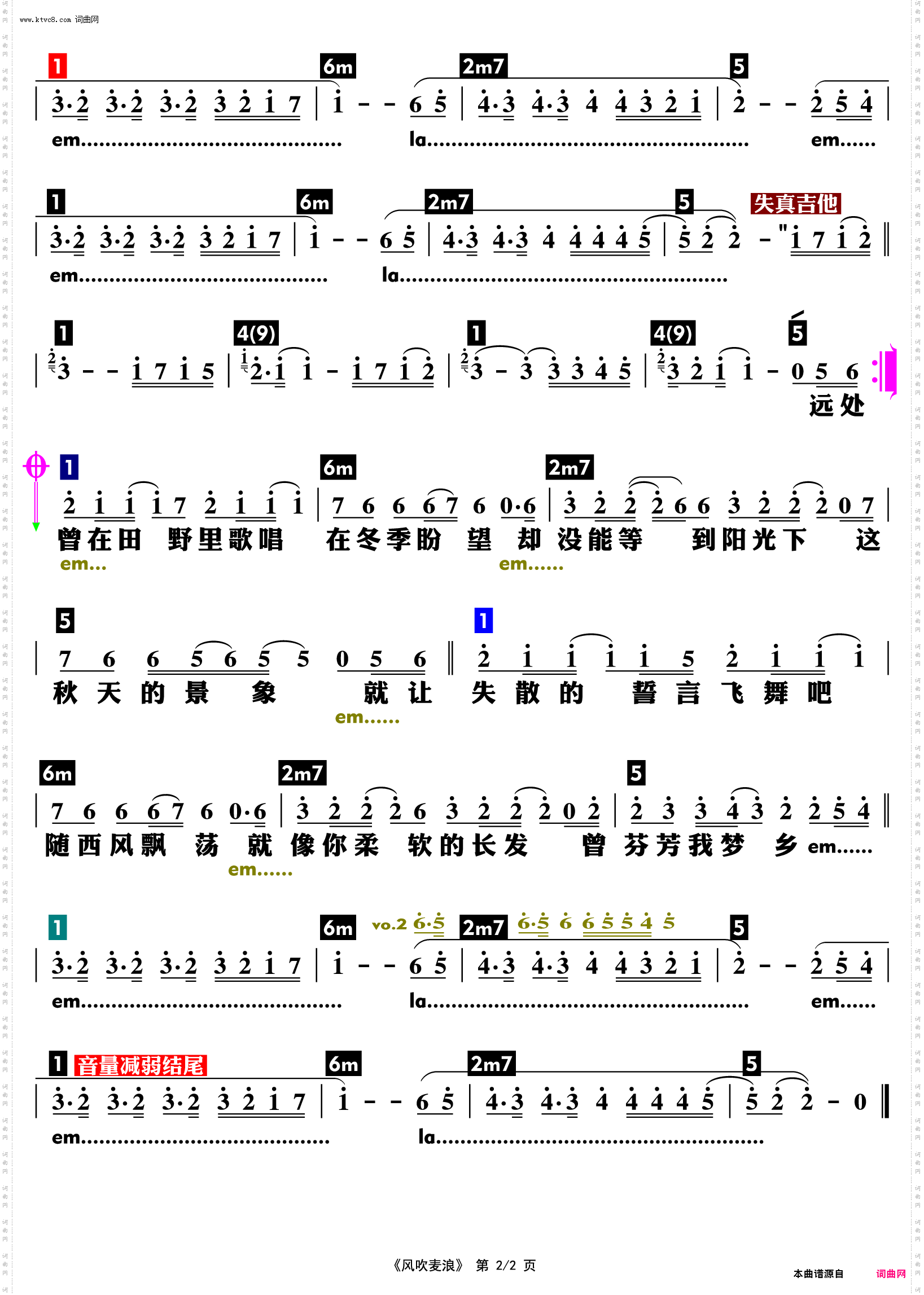 风吹麦浪_功能谱