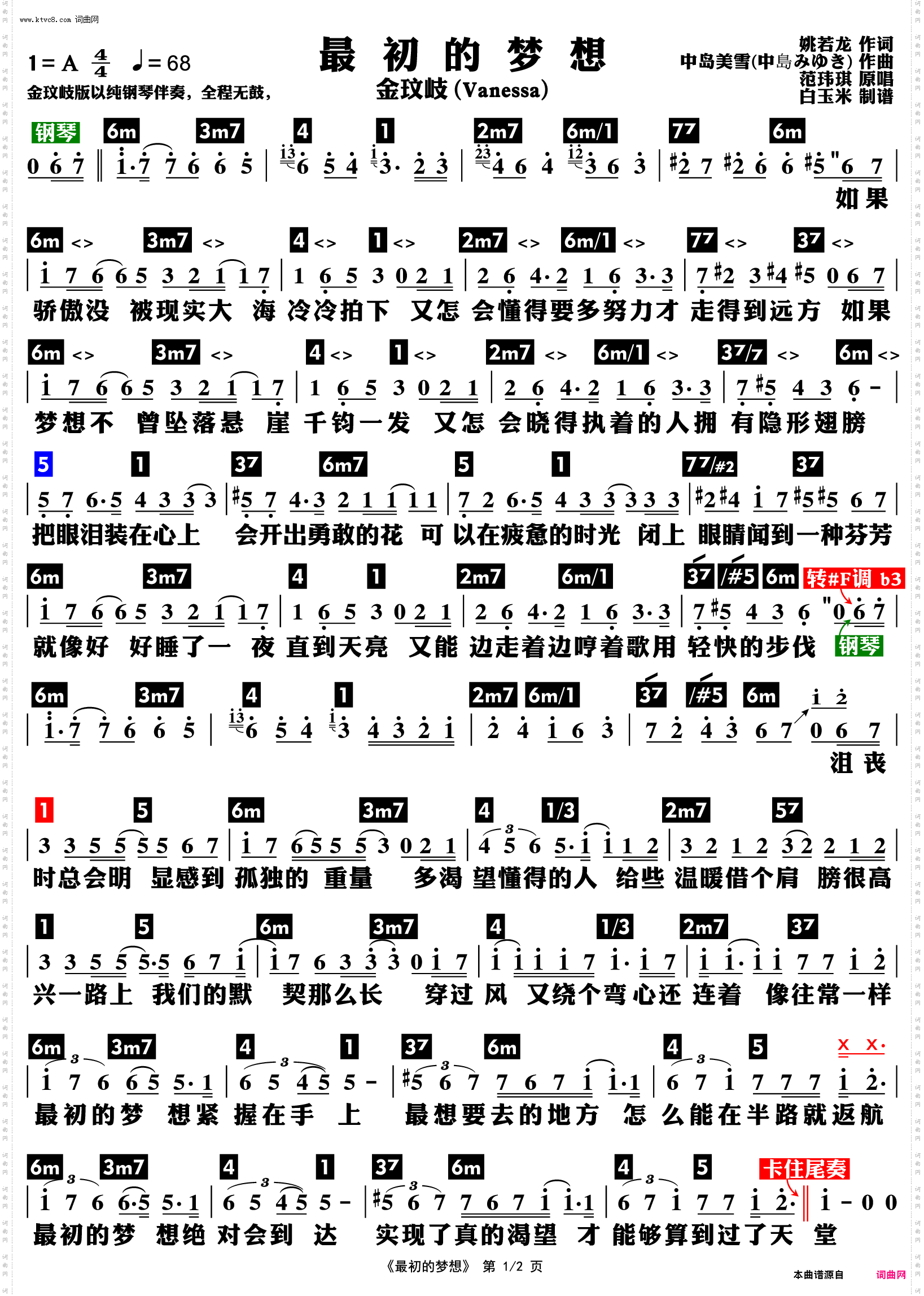 最初的梦想_功能谱
