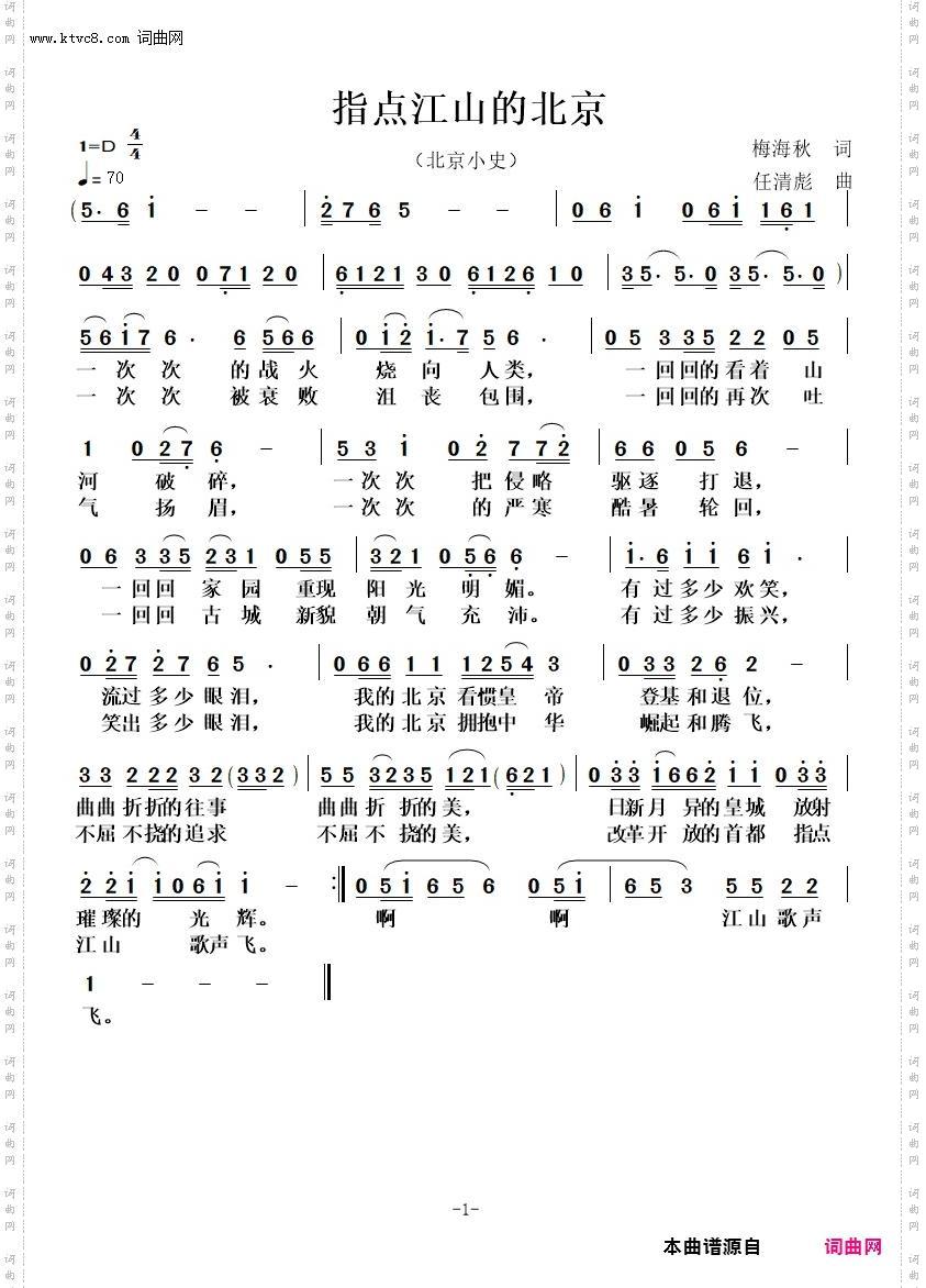指点江山的北京——北京小史