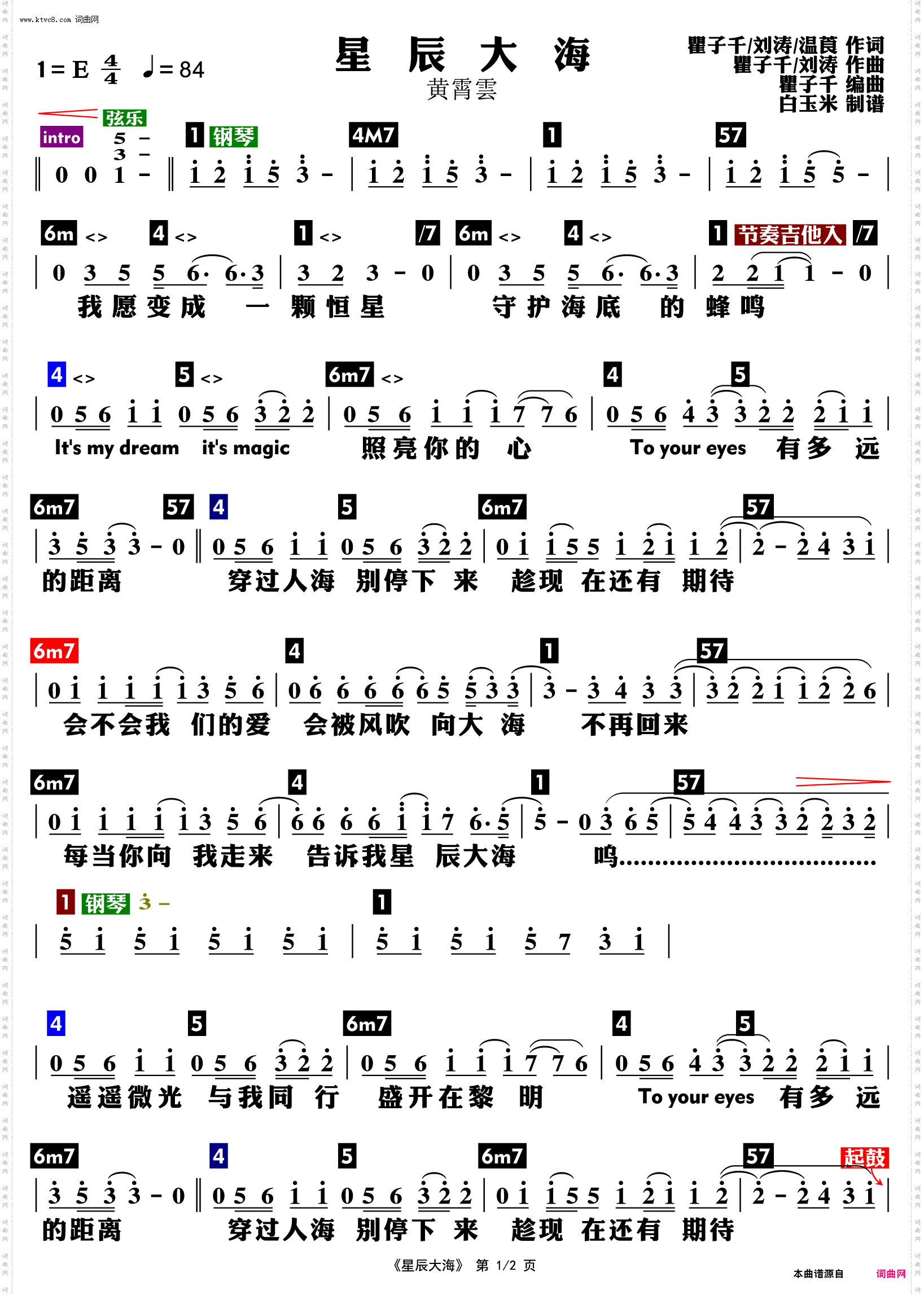 星辰大海_功能谱