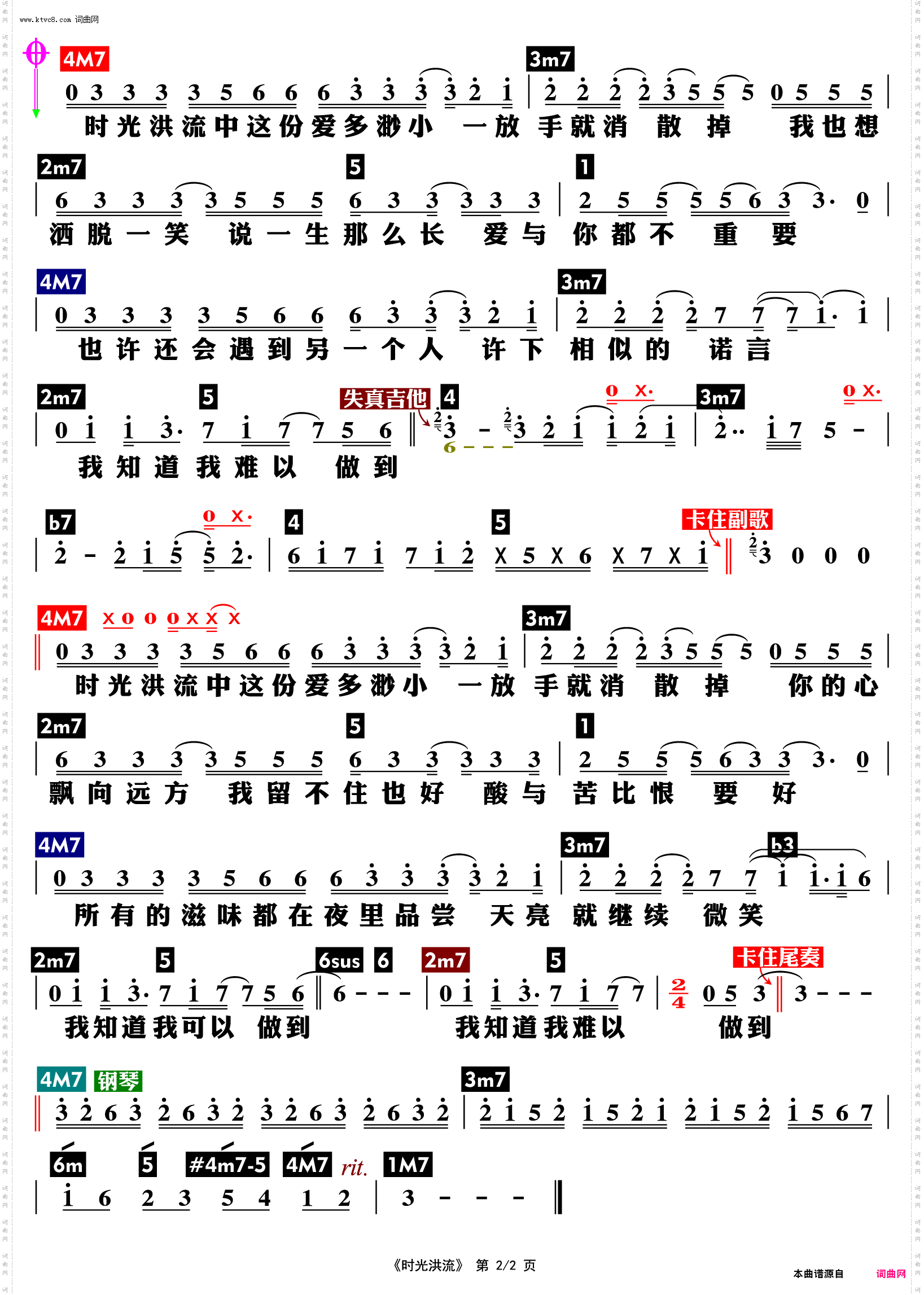 时光洪流_功能谱