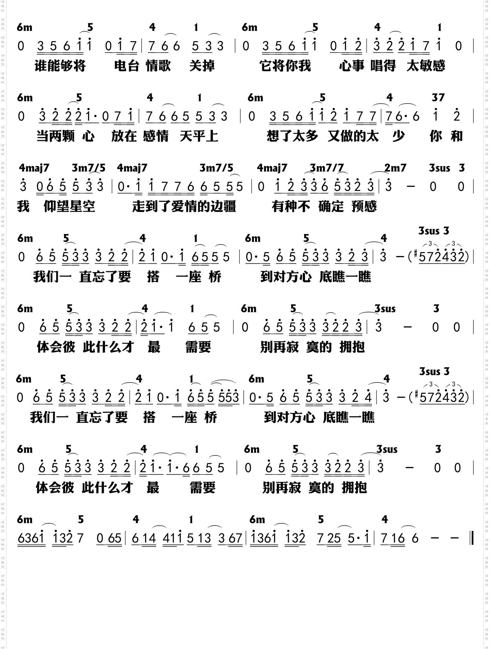 电台情歌_功能谱