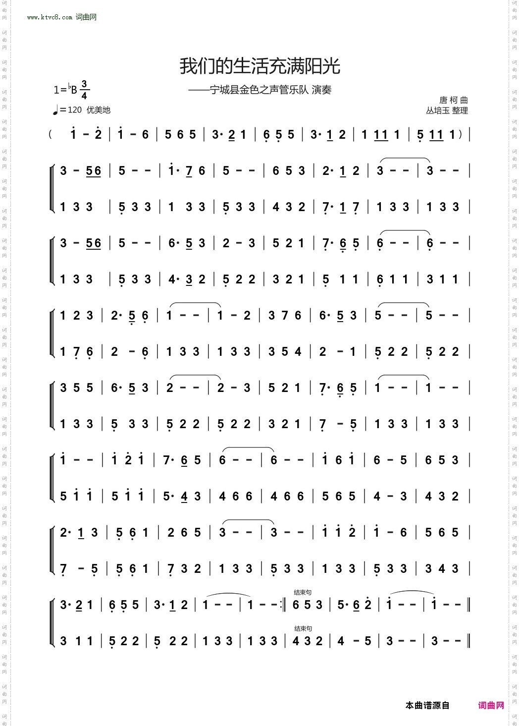 我们的生活充满阳光