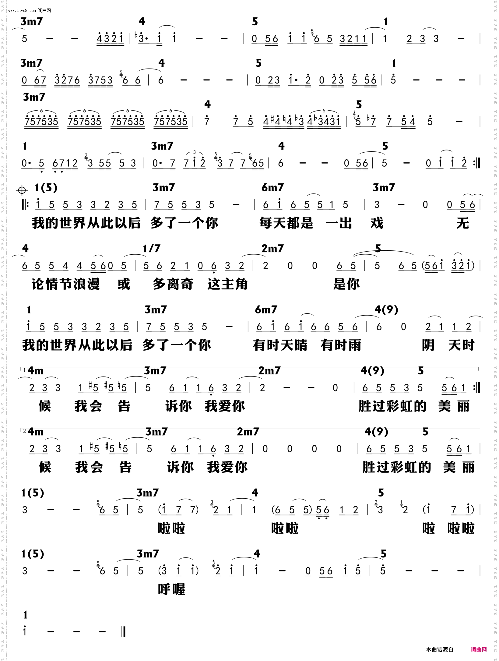 彩虹_功能谱