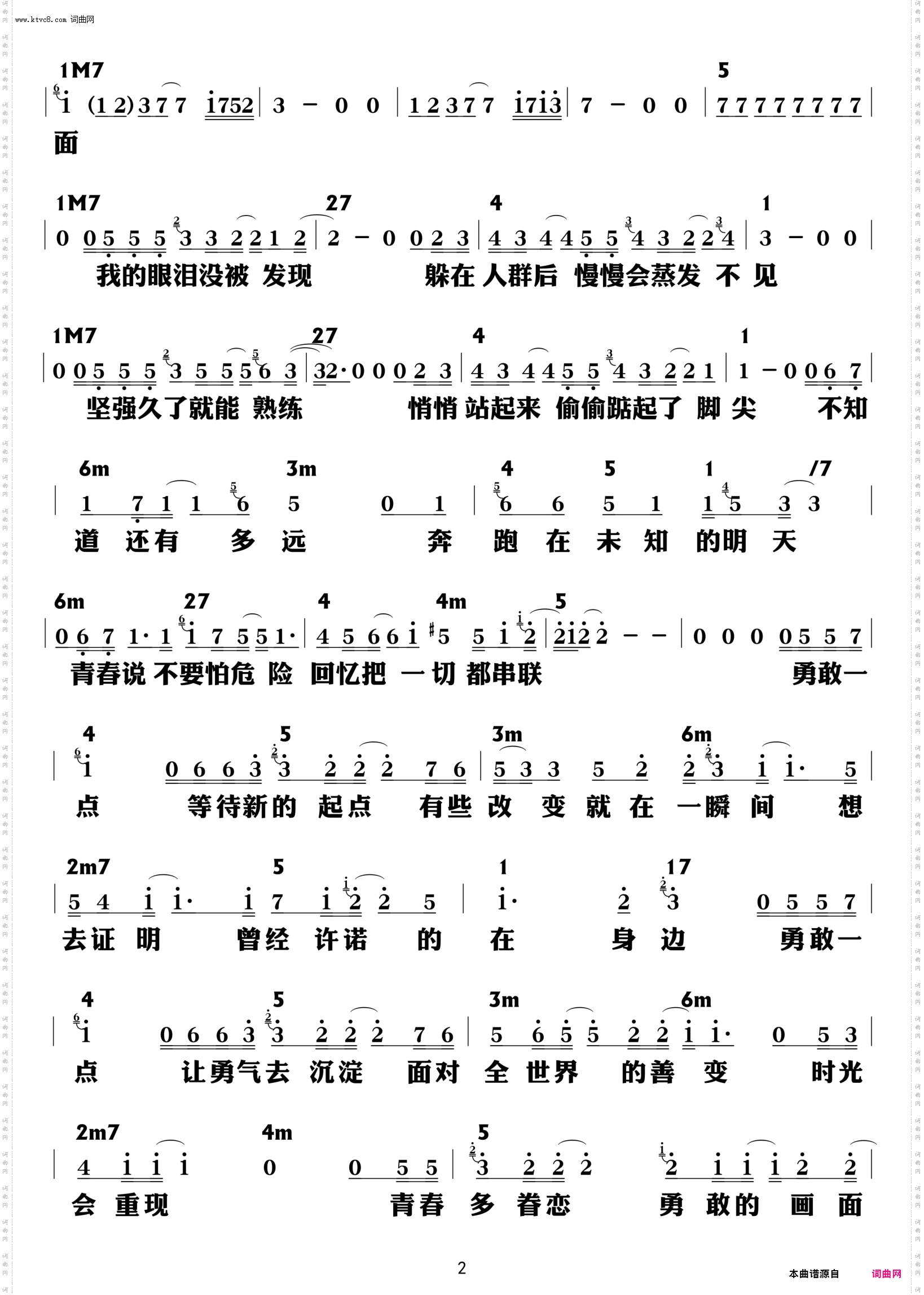 勇敢一点_功能谱