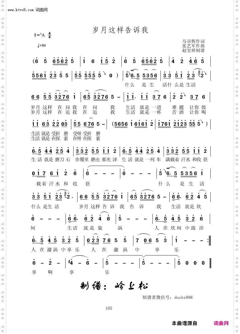 岁月这样告诉我_张艺军原创专辑