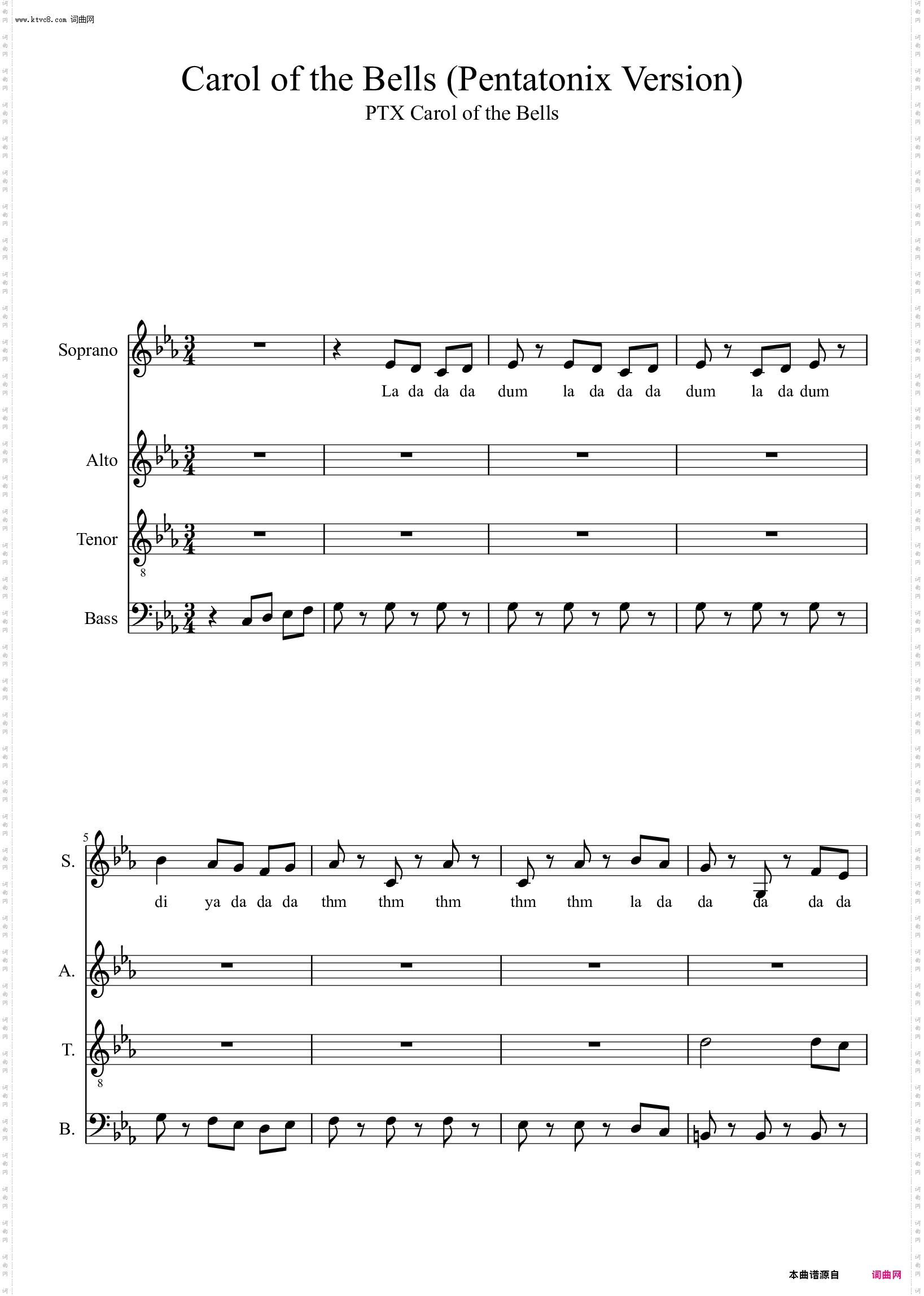 Carol of the Bells_Pentatonix