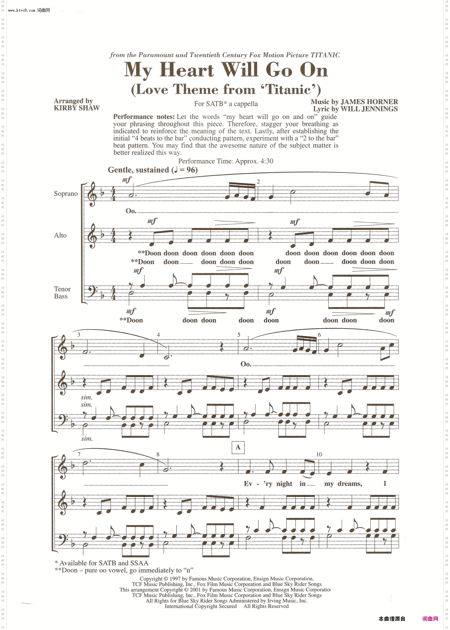 My Heart Will Go On My Heart Will Go On_Kirby Shaw