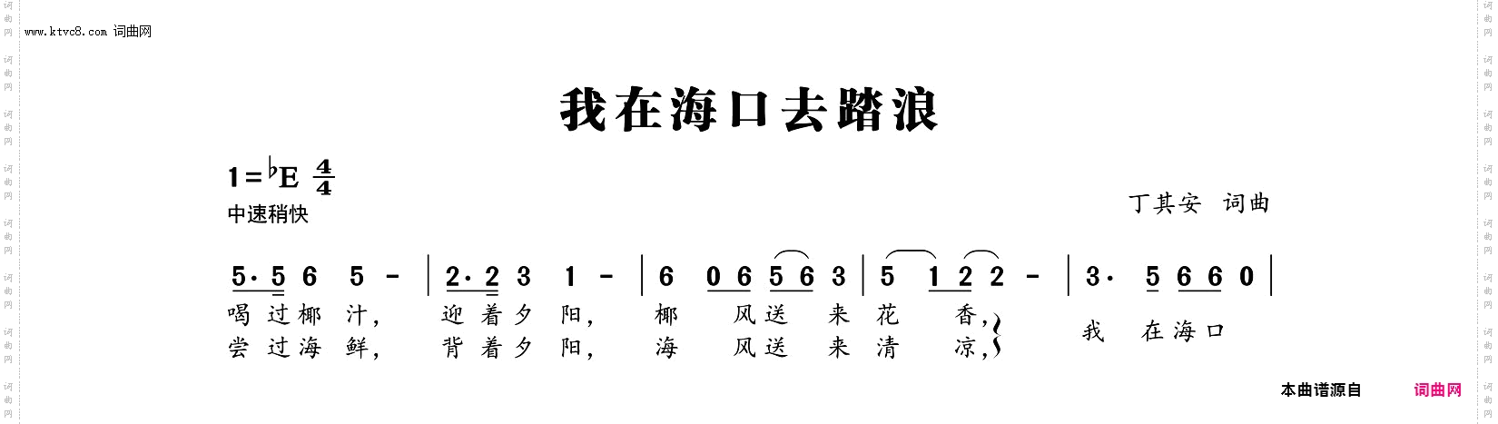 我在海口去踏浪