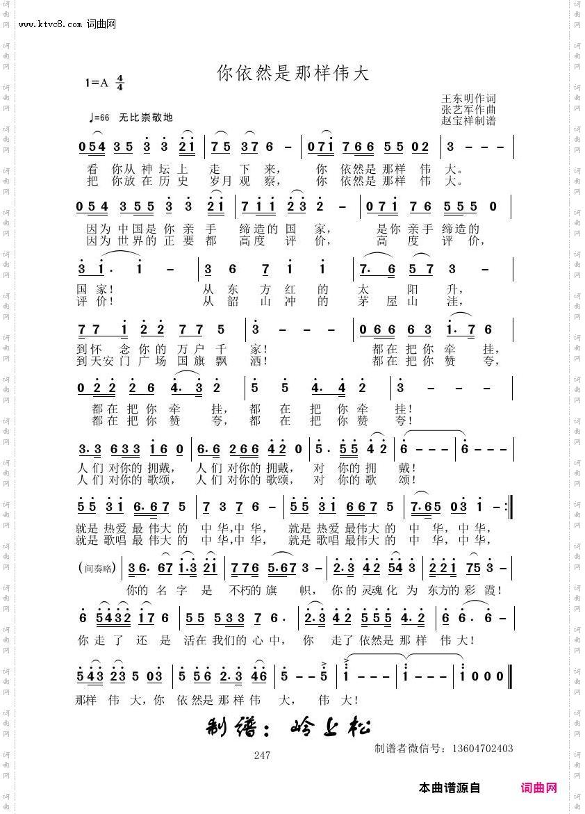 你依然是那样伟大_张艺军原创专辑