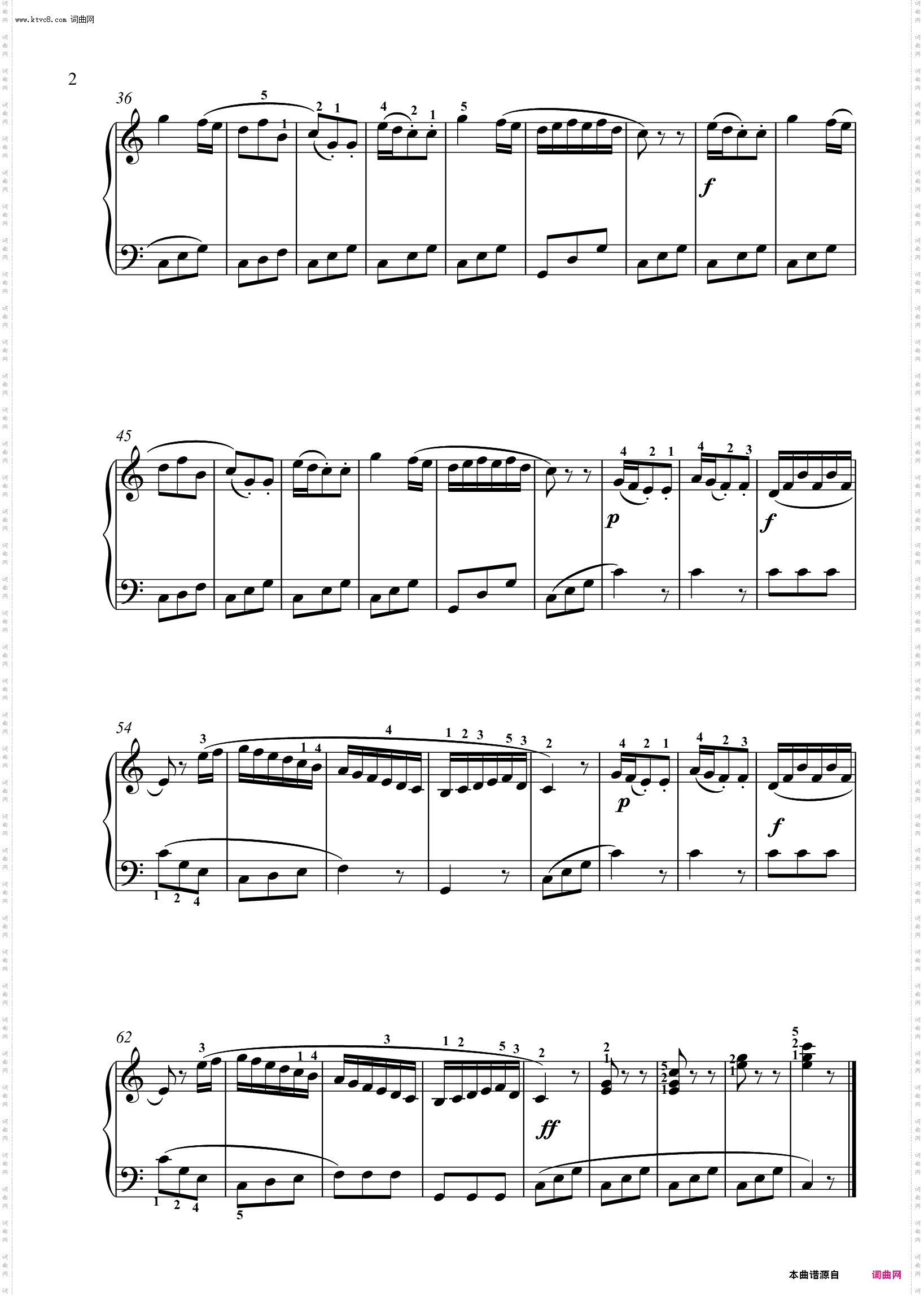 C大调小奏鸣曲第三乐章Op·36 No·1_新编第二版音协考级 三级B项 No·2