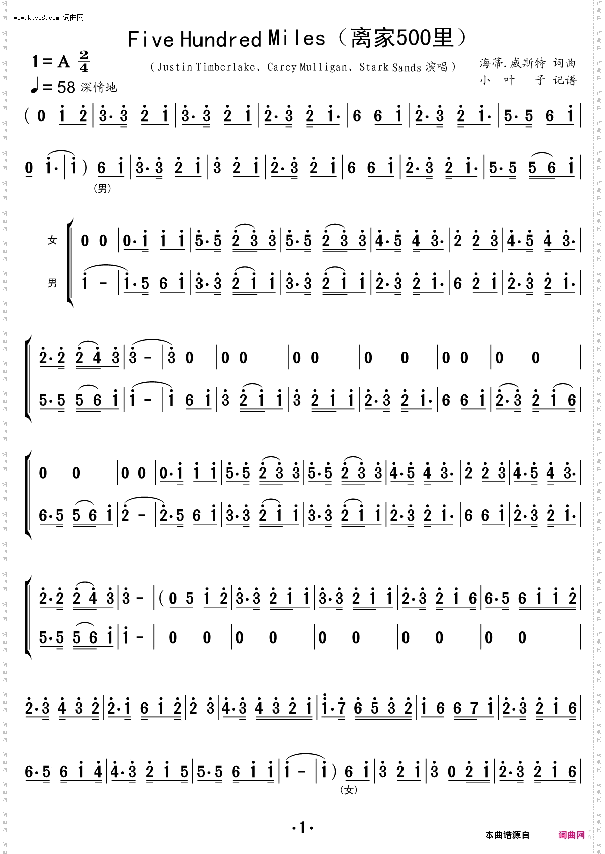 Five Hundred Miles离家500里